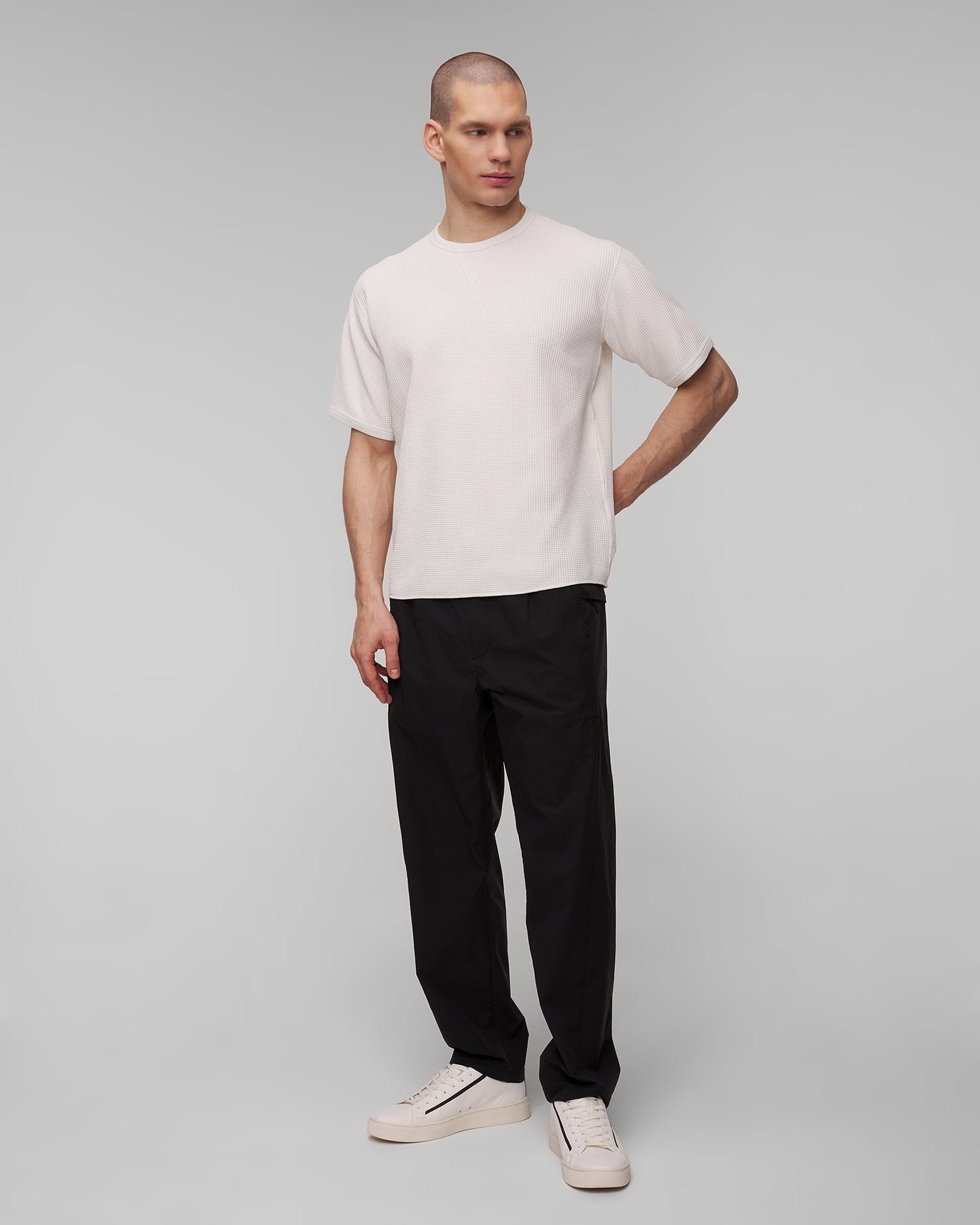 Pantalon noir pour hommes Goldwin All Direction Stretch Tapered Pants