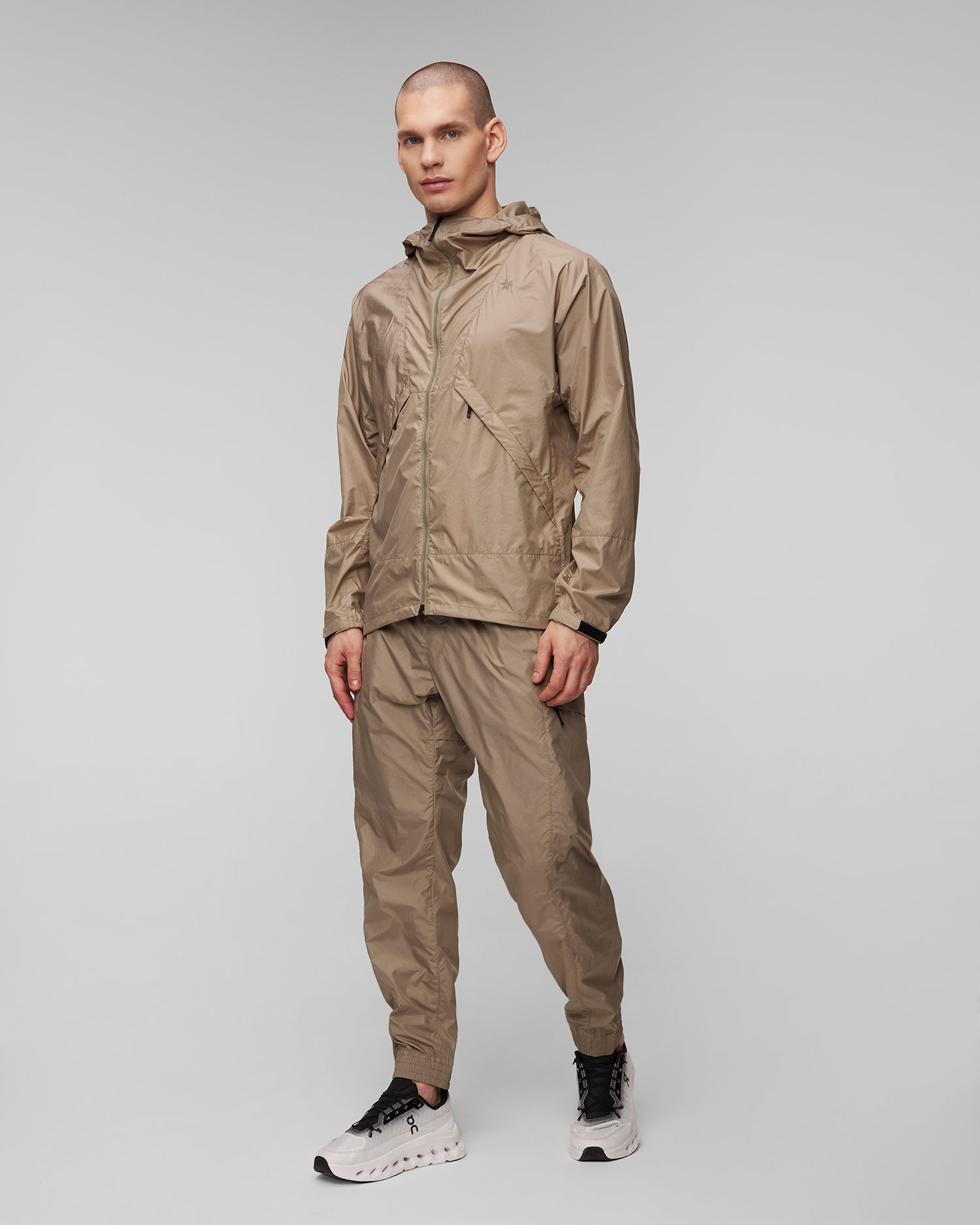 Pantalon beige pour hommes Goldwin Rip-stop Light Hike Pants
