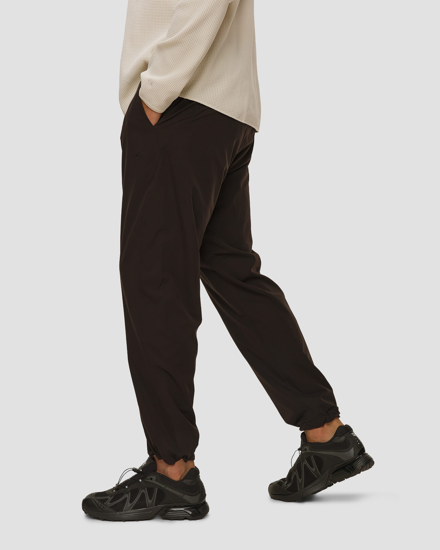 Pantaloni pentru bărbați Goldwin All Direction Warm Narrow Hike Pants negri