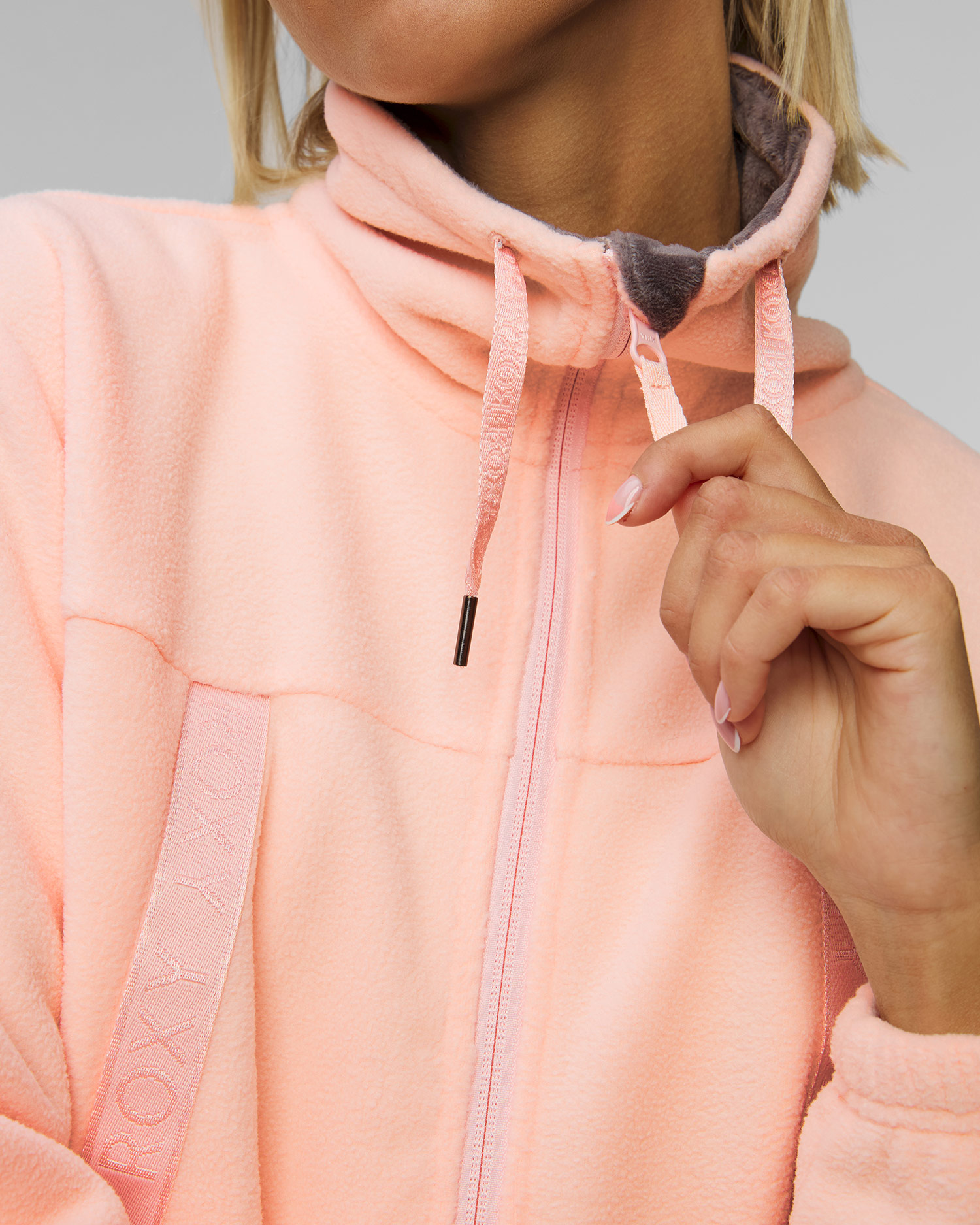 Bluză descheiată din fleece Roxy Fleeting Snow