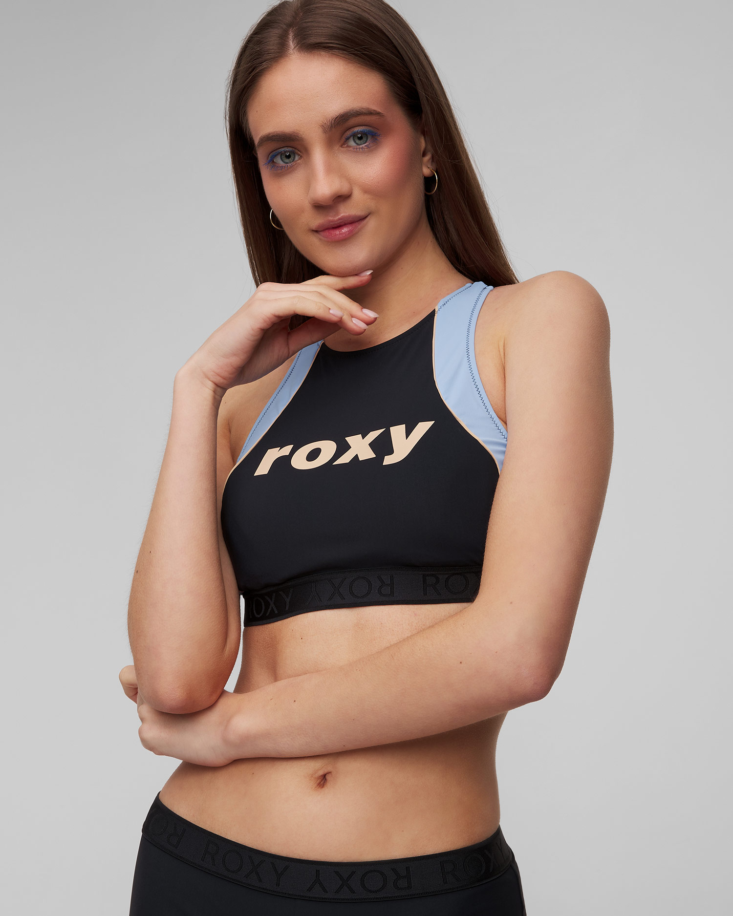 Crop top kąpielowy Roxy Active