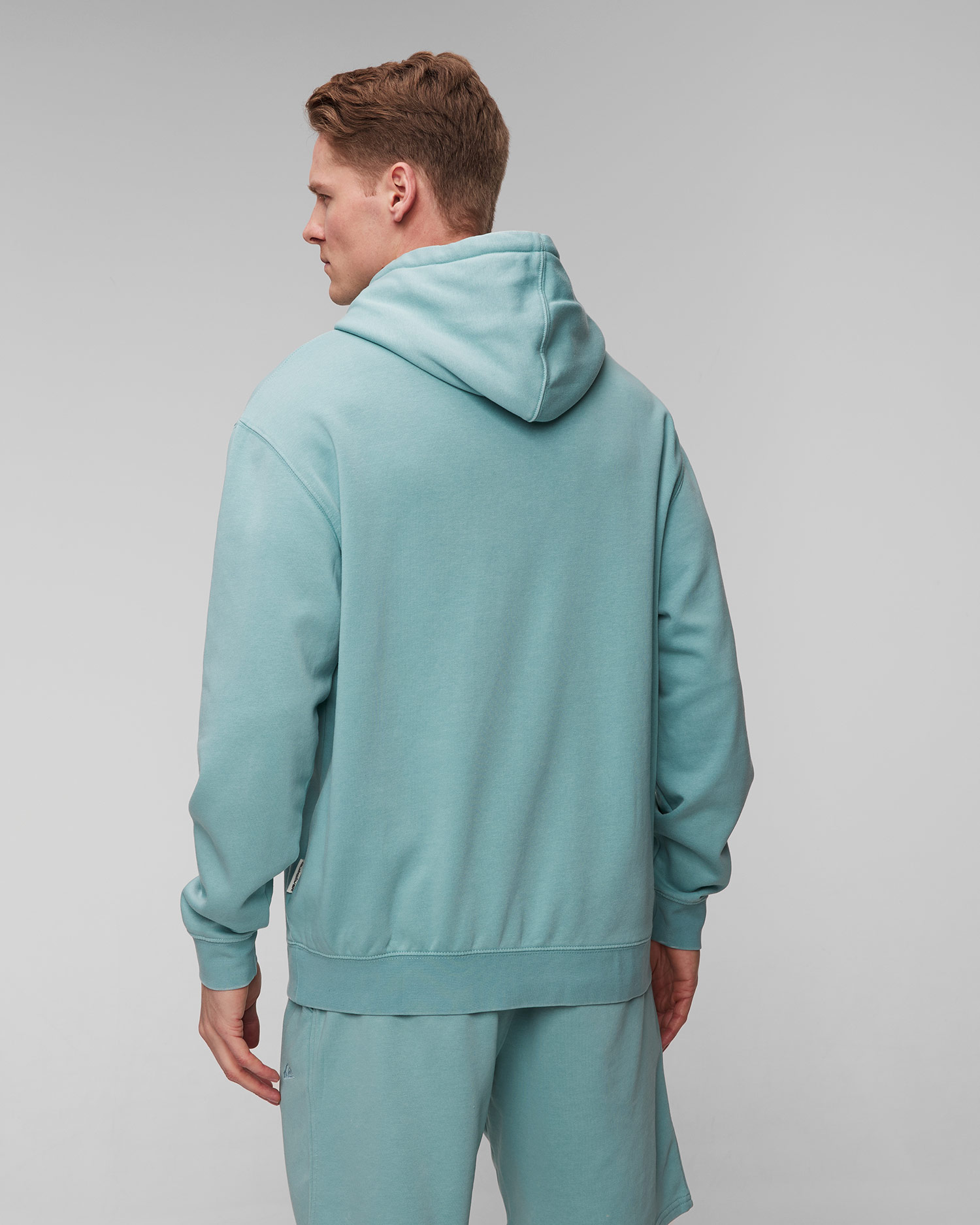 Pánska svetlomodrá mikina Quiksilver Salt Water Hoodie