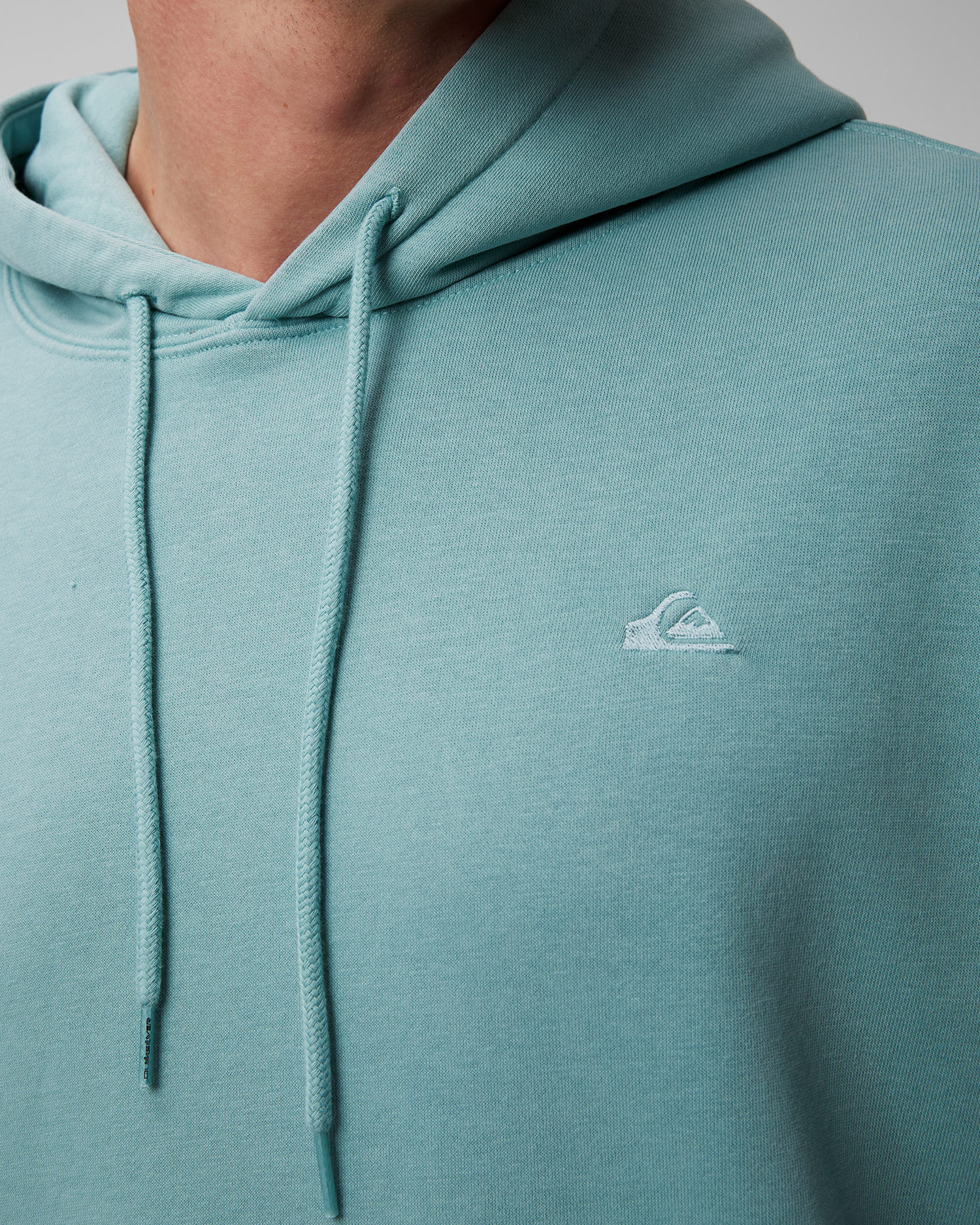 Pánska svetlomodrá mikina Quiksilver Salt Water Hoodie