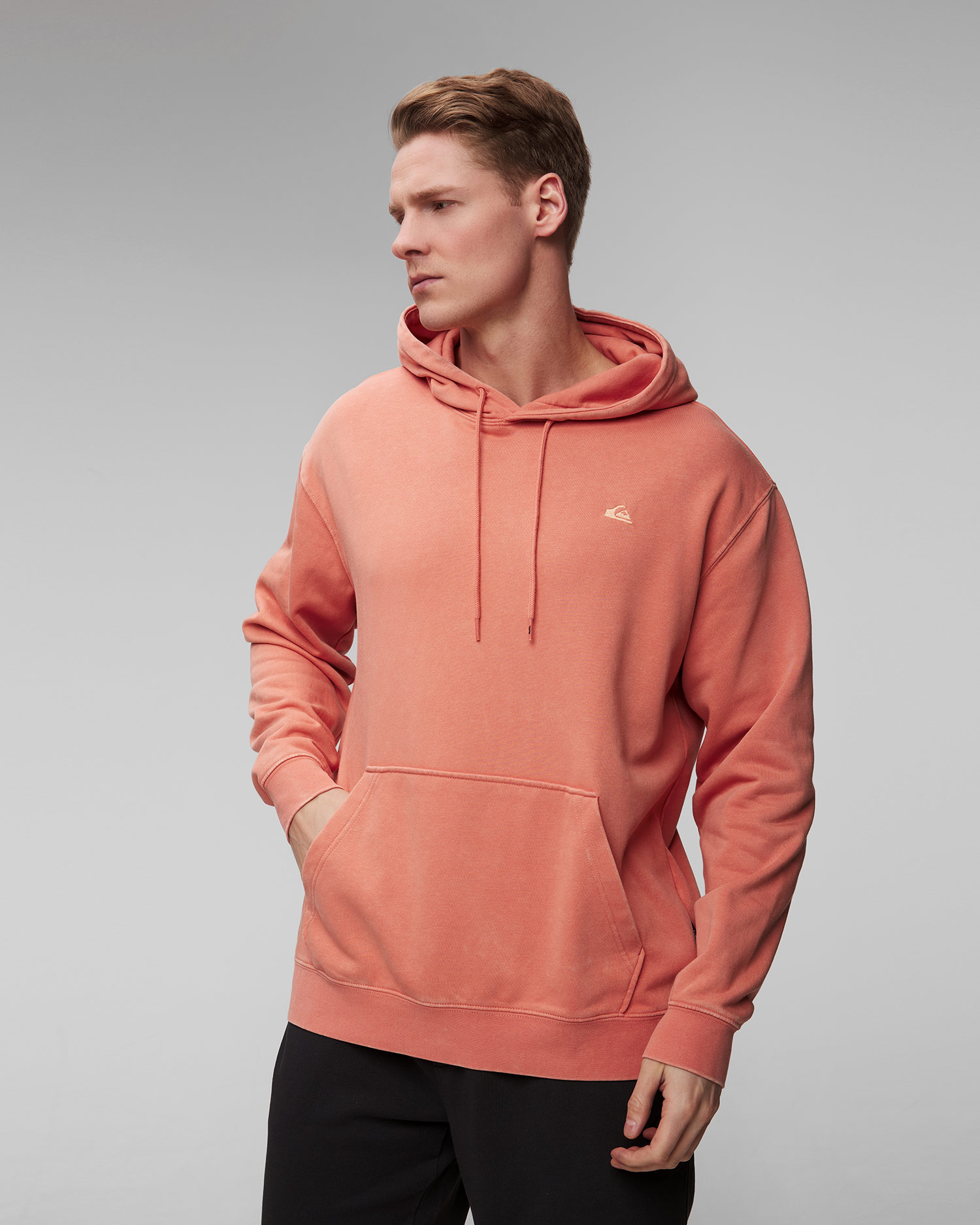 Pánska oranžová mikina Quiksilver Salt Water Hoodie