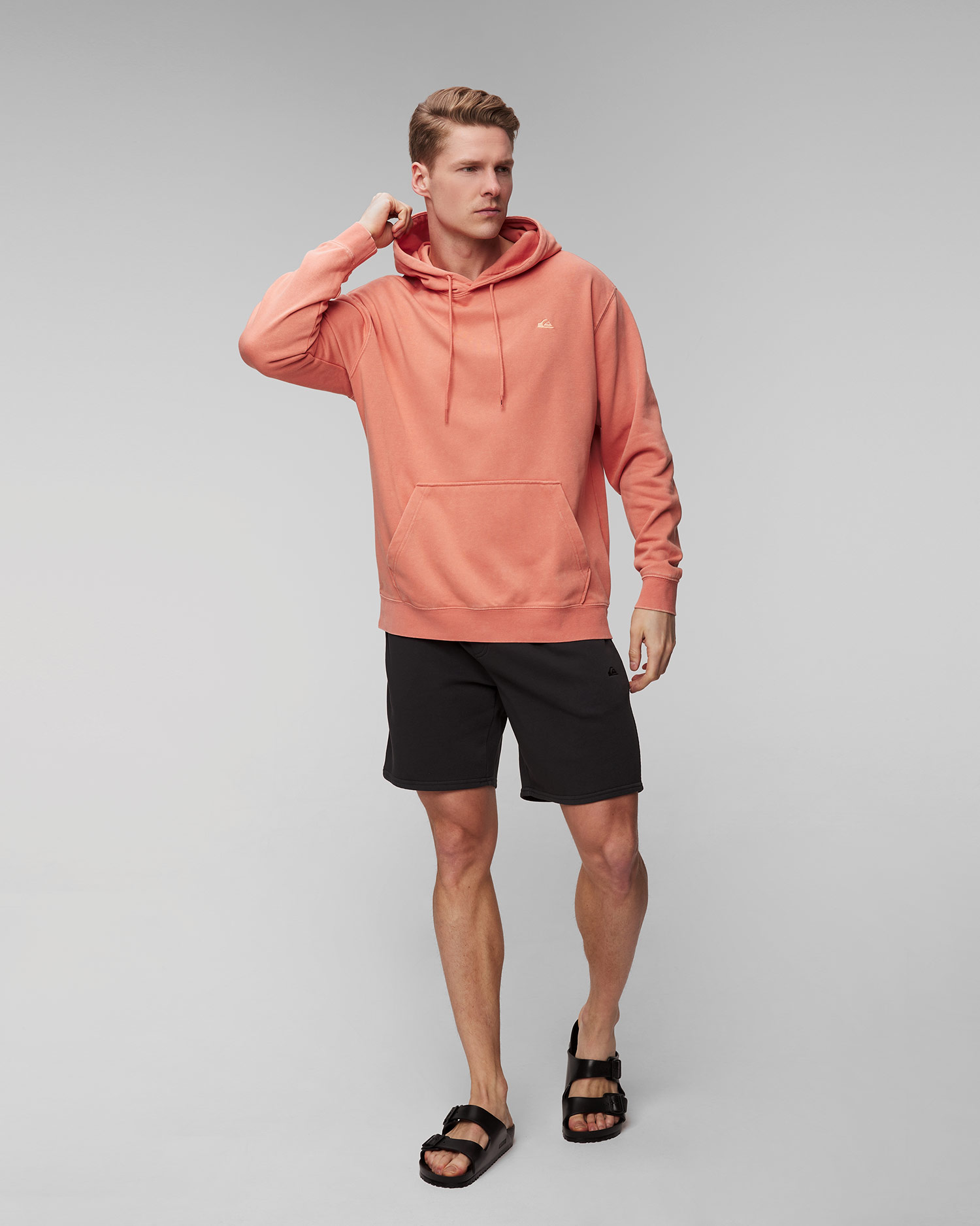 Pánska oranžová mikina Quiksilver Salt Water Hoodie