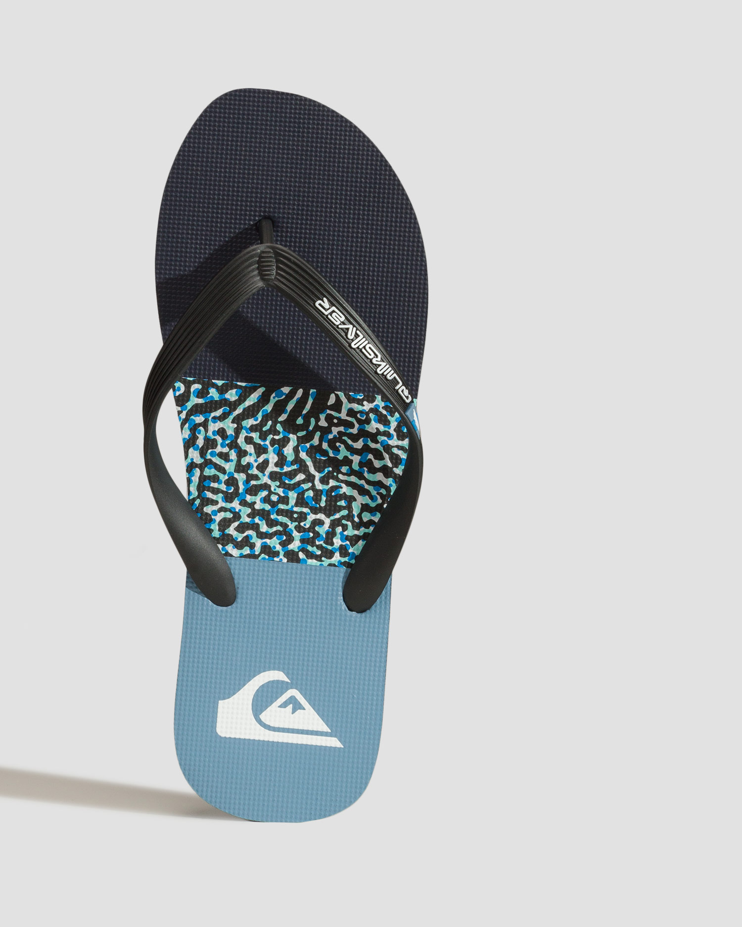 Pánske tmavomodré šľapky Quiksilver Molokai Stripe