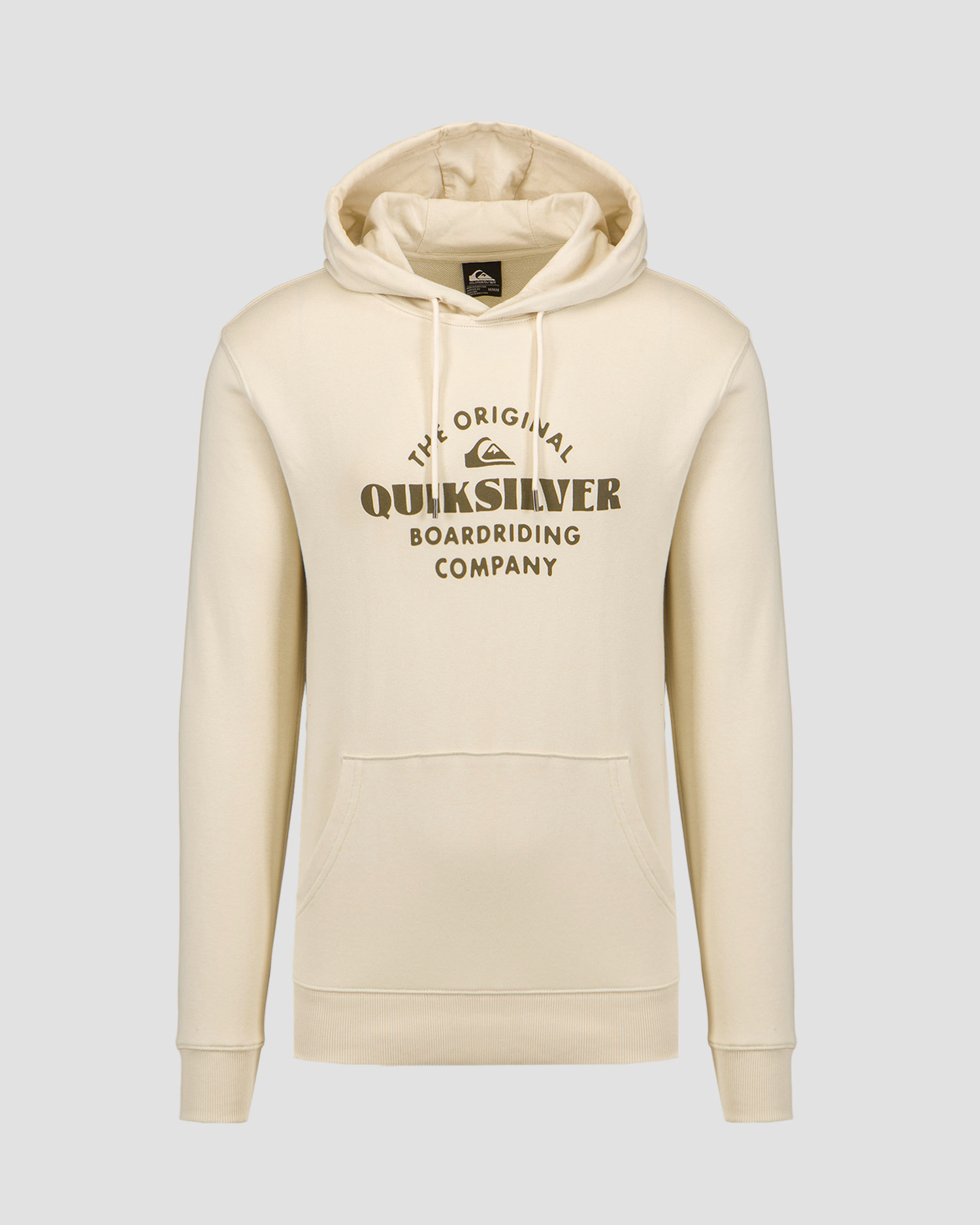 Pánska béžová mikina Quiksilver Tradesmith Hoodie