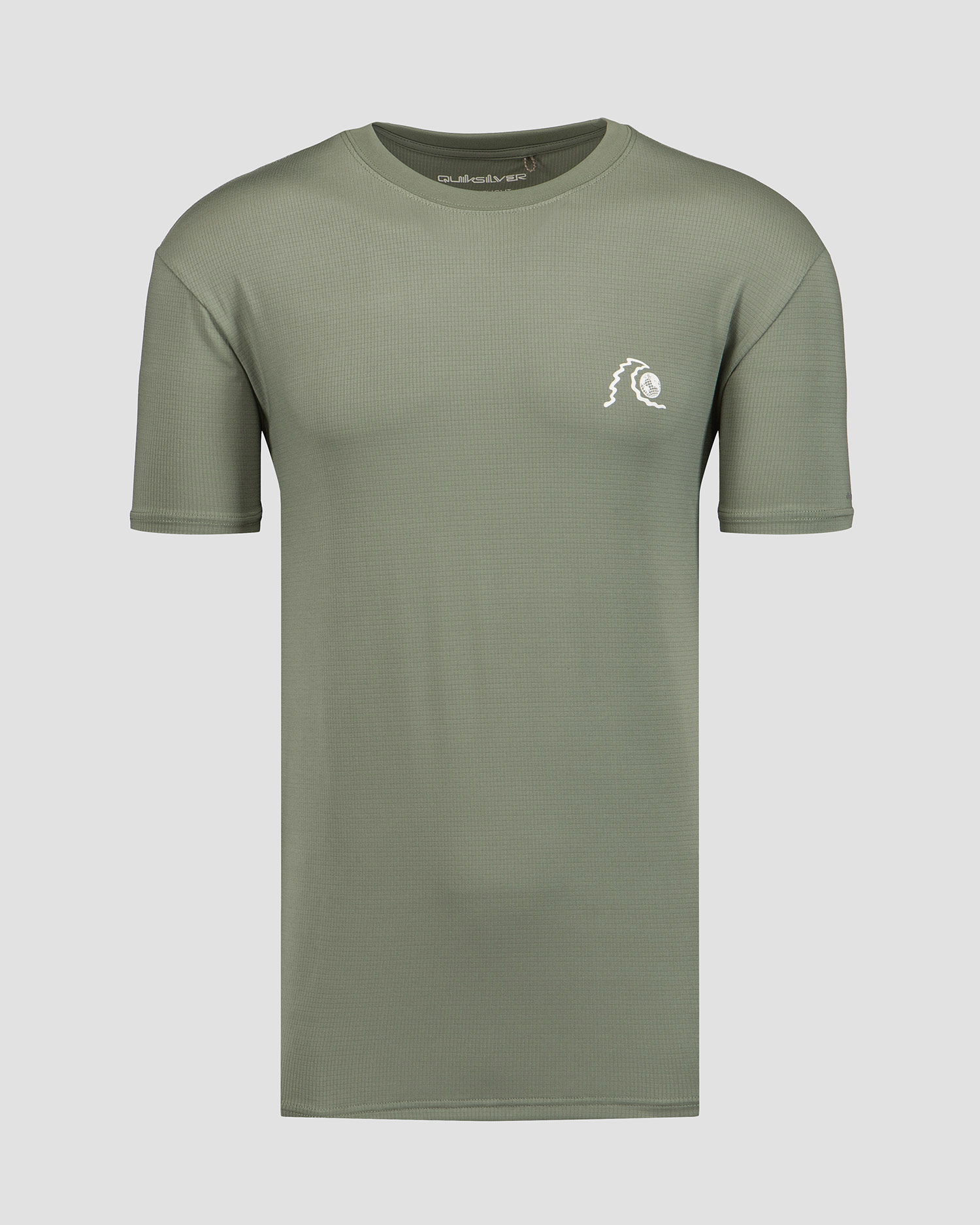 Zielony T-shirt męski Quiksilver Lap Time SS Tee