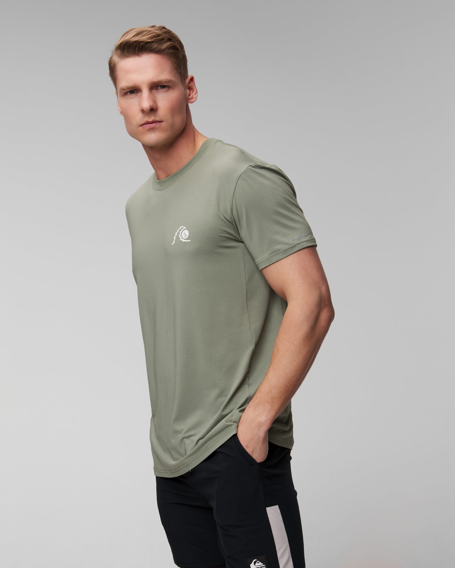Pánske zelené tričko Quiksilver Lap Time SS Tee