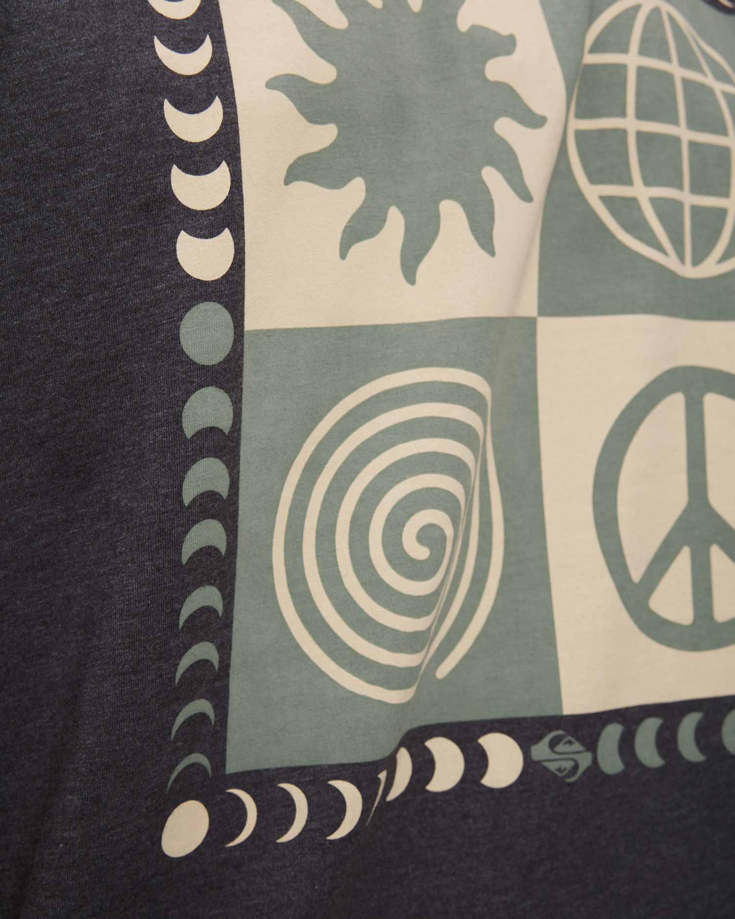 Pánske sivé tričko Quiksilver Peace Phase SS Tee