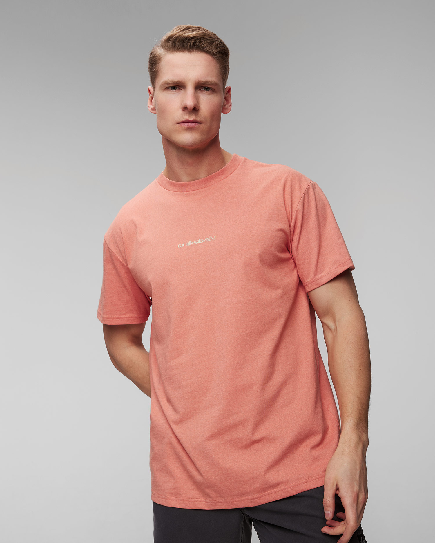 Pánske oranžové tričko Quiksilver Peace Phase SS Tee