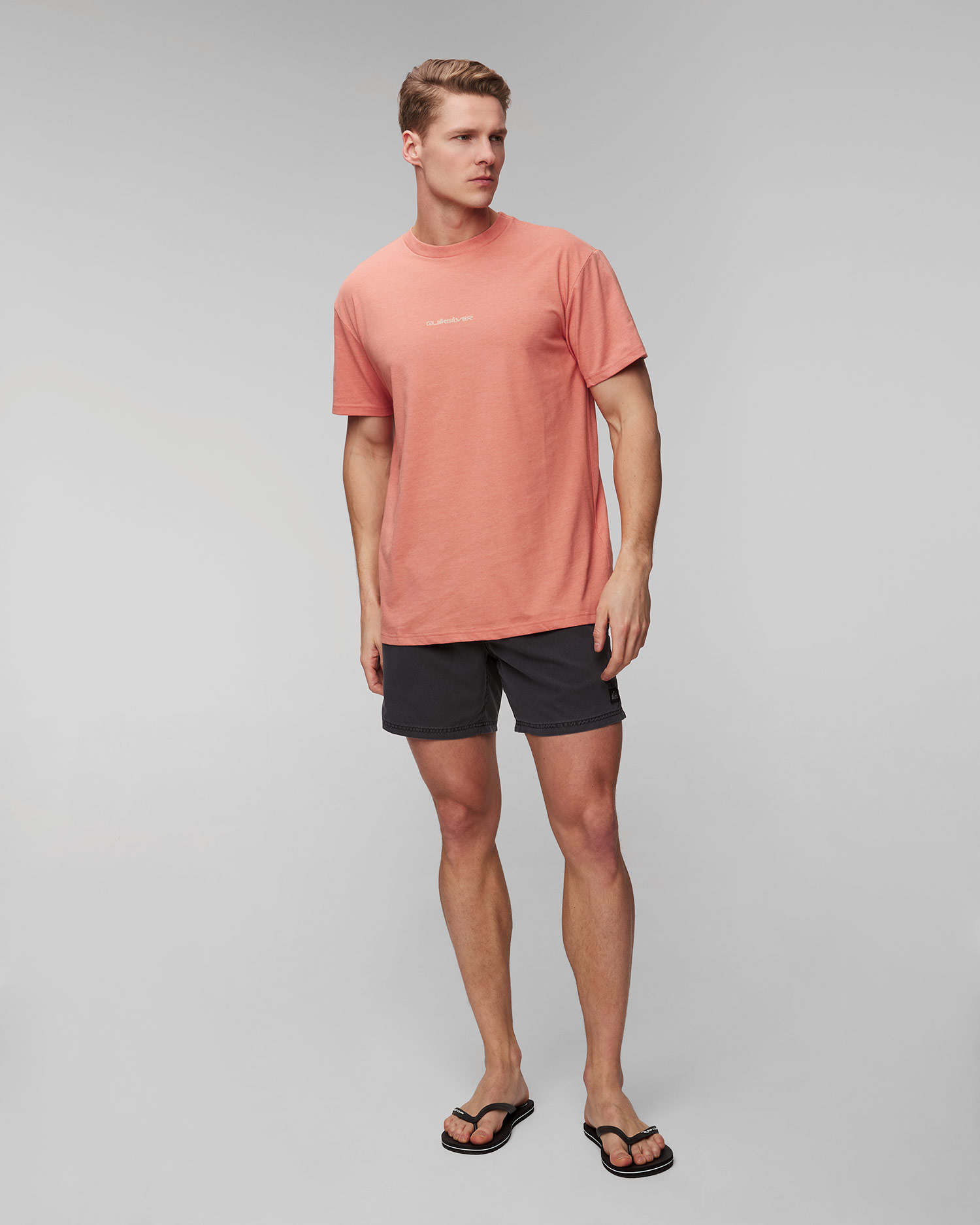 Pánske oranžové tričko Quiksilver Peace Phase SS Tee