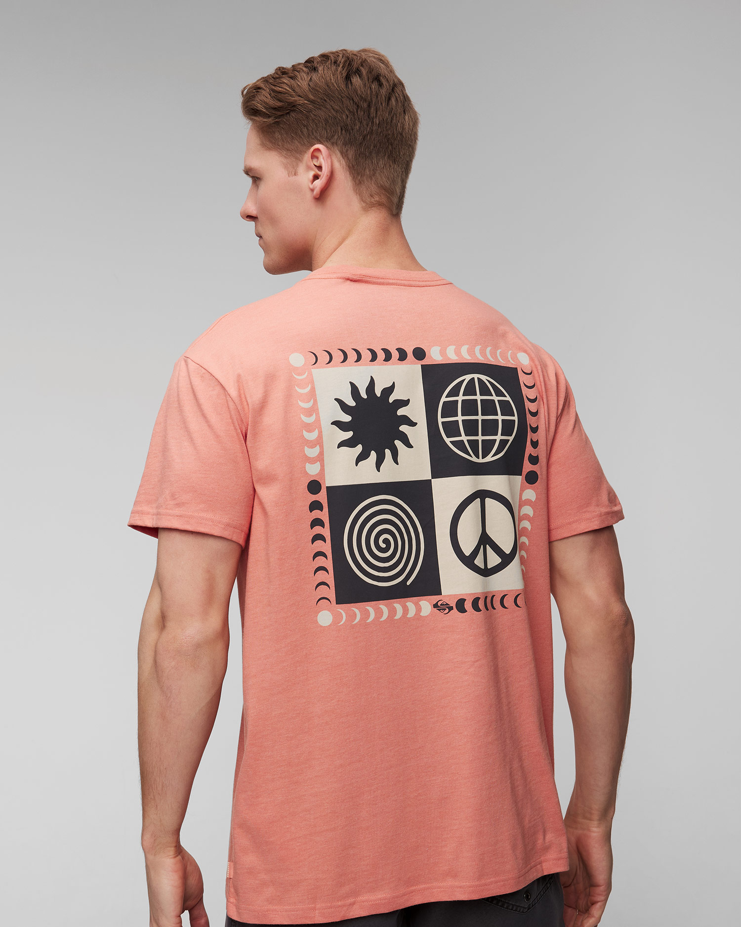 Pánske oranžové tričko Quiksilver Peace Phase SS Tee