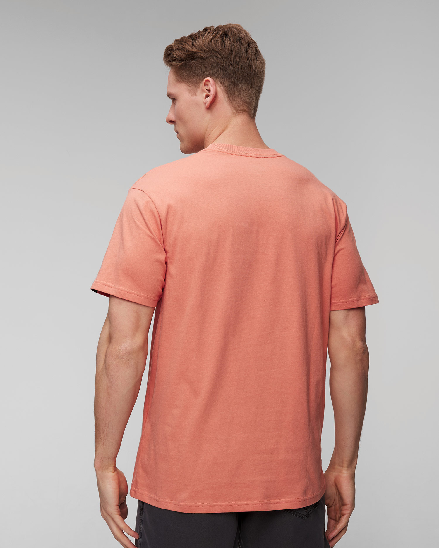 Pánske oranžové tričko Quiksilver Tropical Rainbow SS