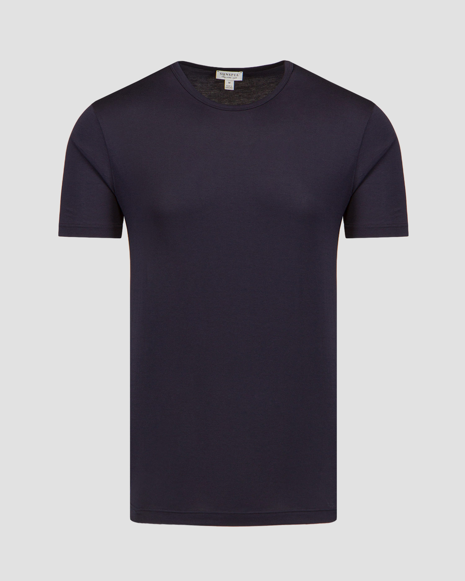 T-shirt bleu marine pour hommes Sunspel 