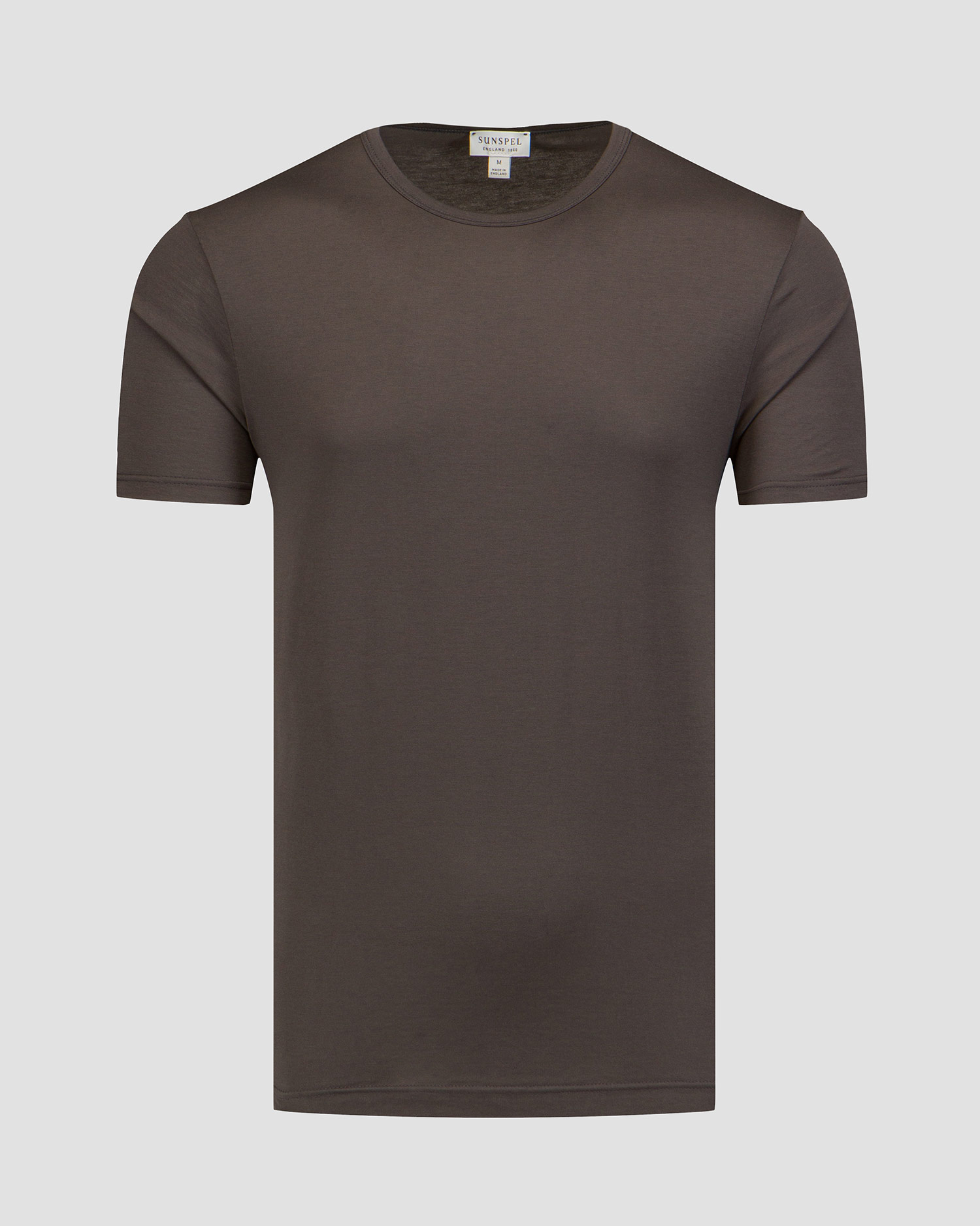 T-shirt marron pour hommes Sunspel 