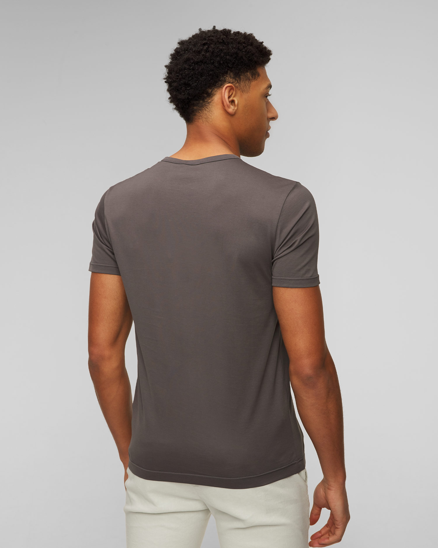 T-shirt marron pour hommes Sunspel 