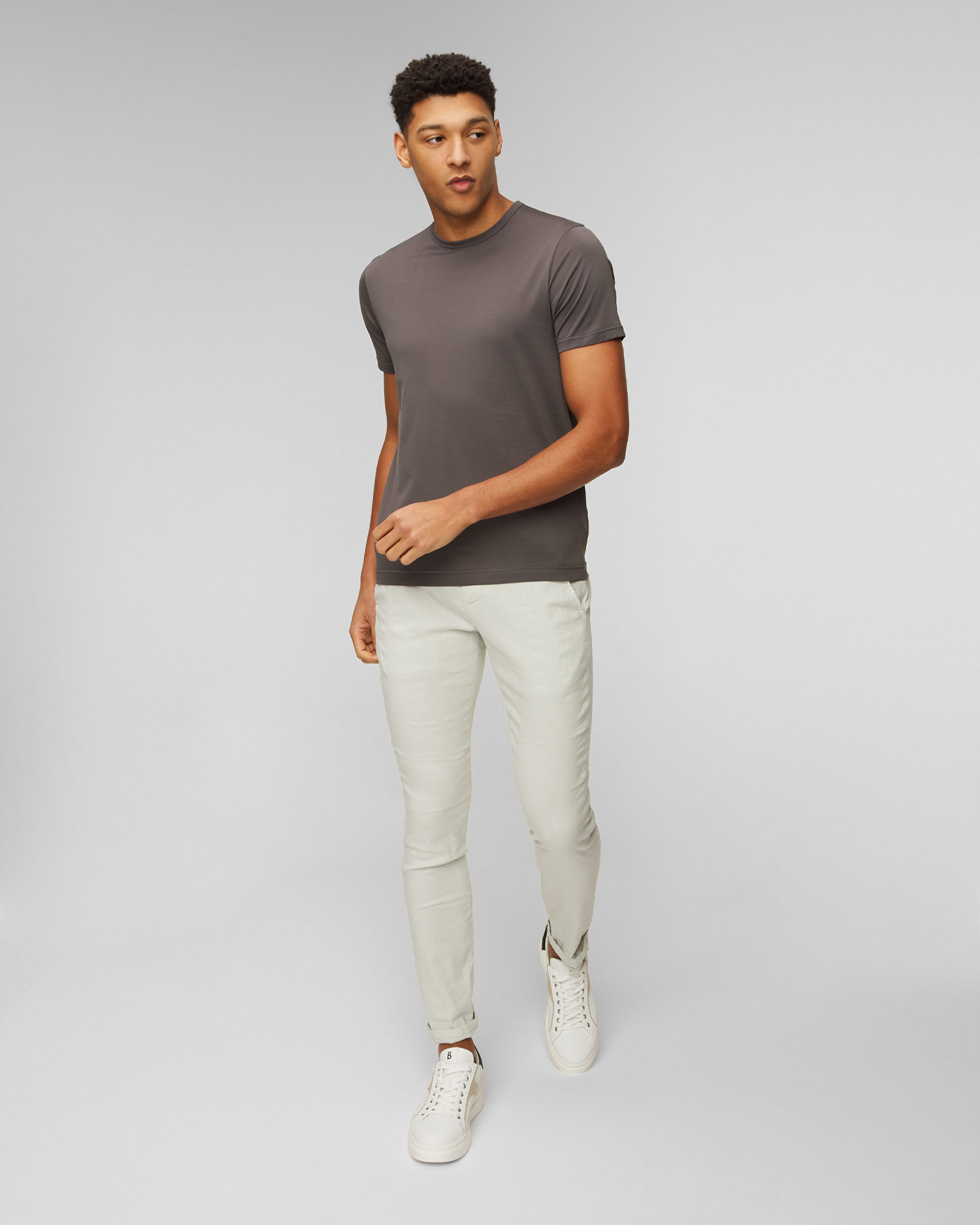 T-shirt marron pour hommes Sunspel 