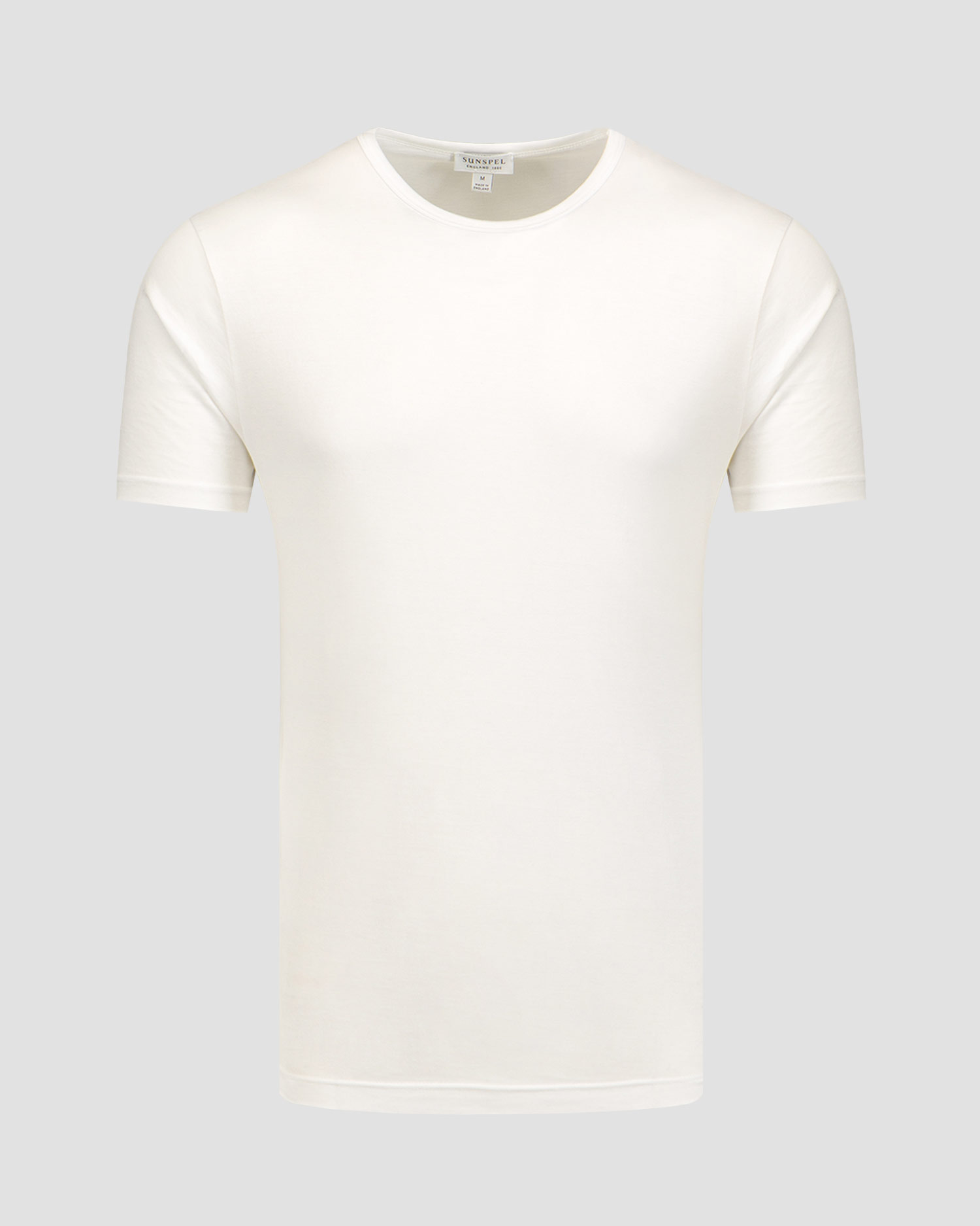 T-shirt blanc pour hommes Sunspel