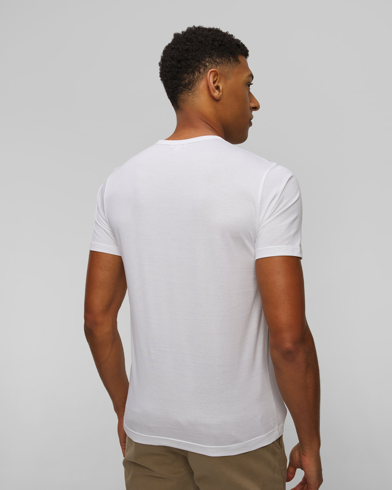 T-shirt blanc pour hommes Sunspel