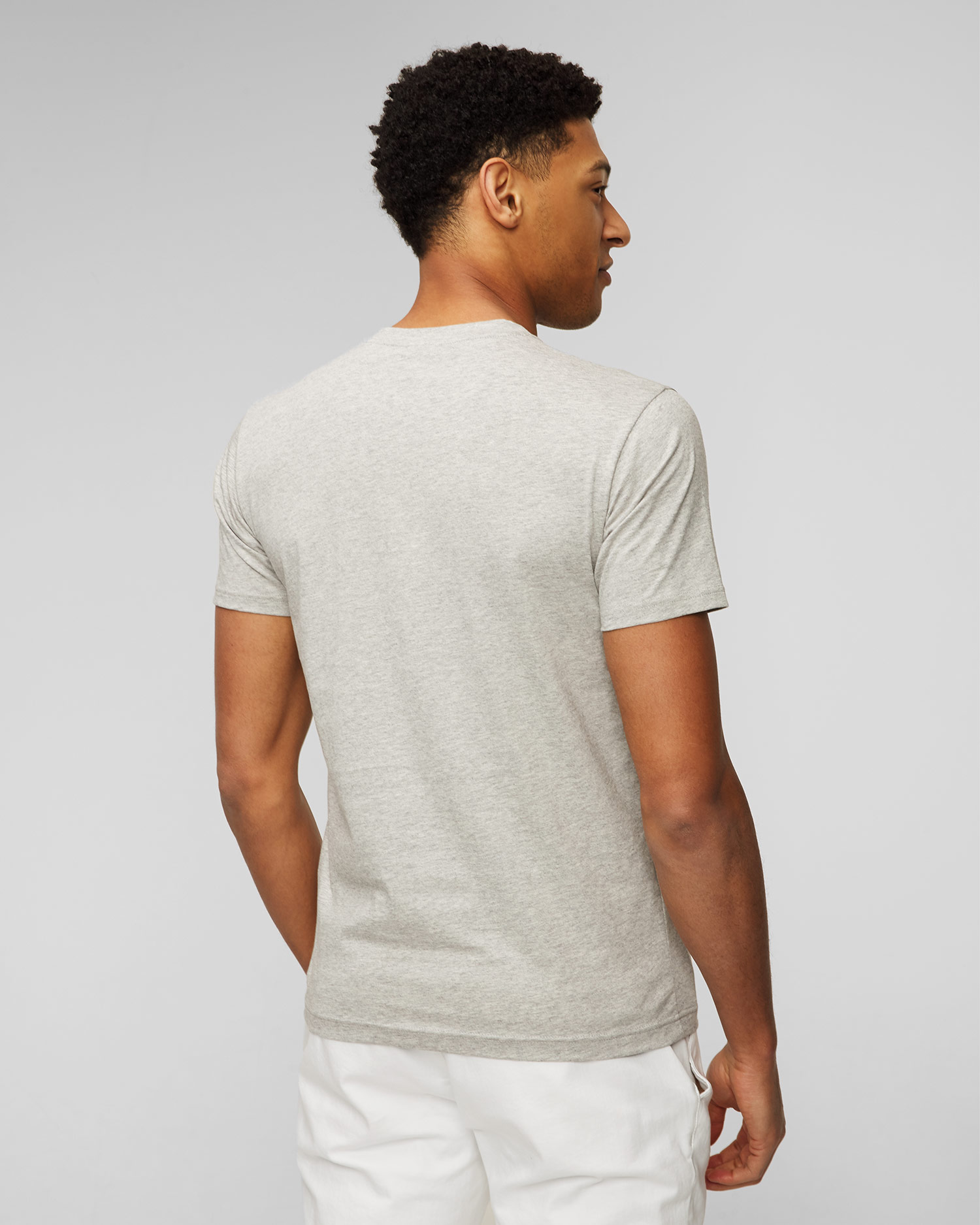 T-shirt gris pour hommes Sunspel