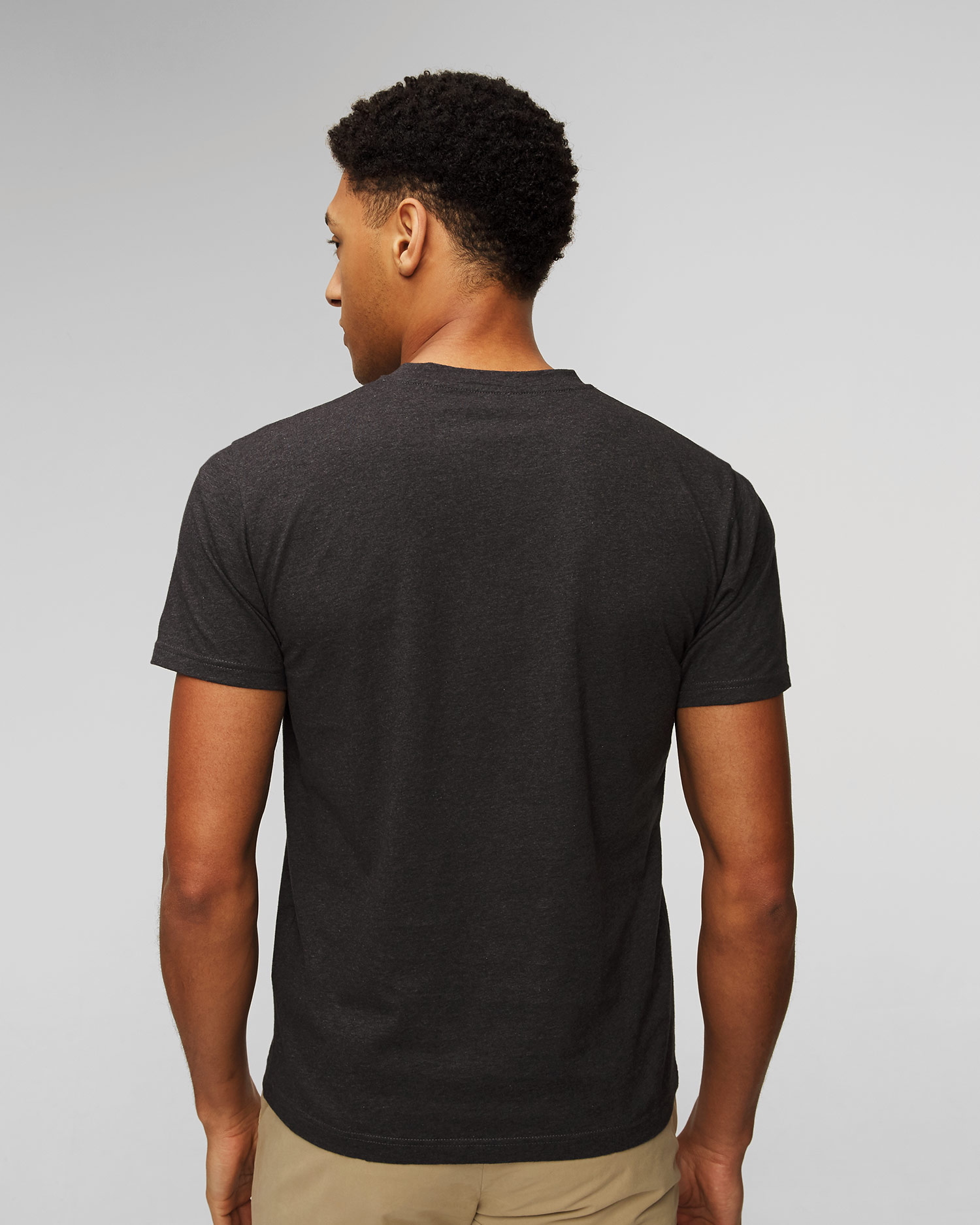 T-shirt gris foncé pour hommes Sunspel