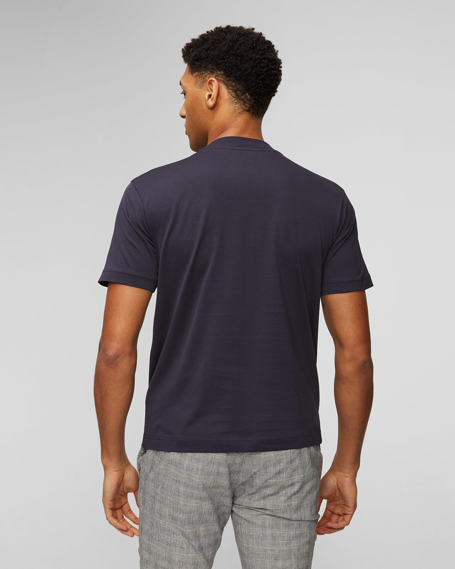 T-shirt bleu marine pour hommes Sunspel 