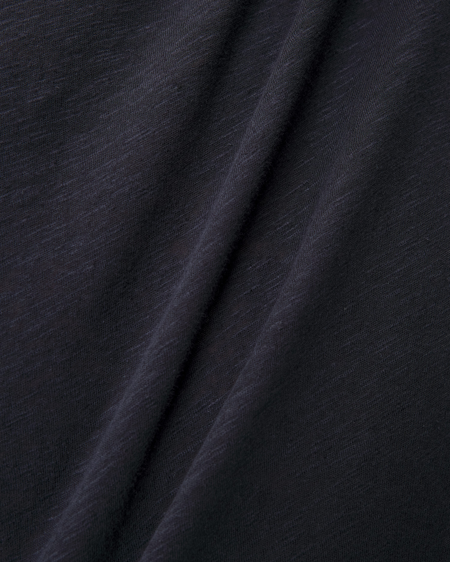 Men's navy blue linen T-shirt Sunspel