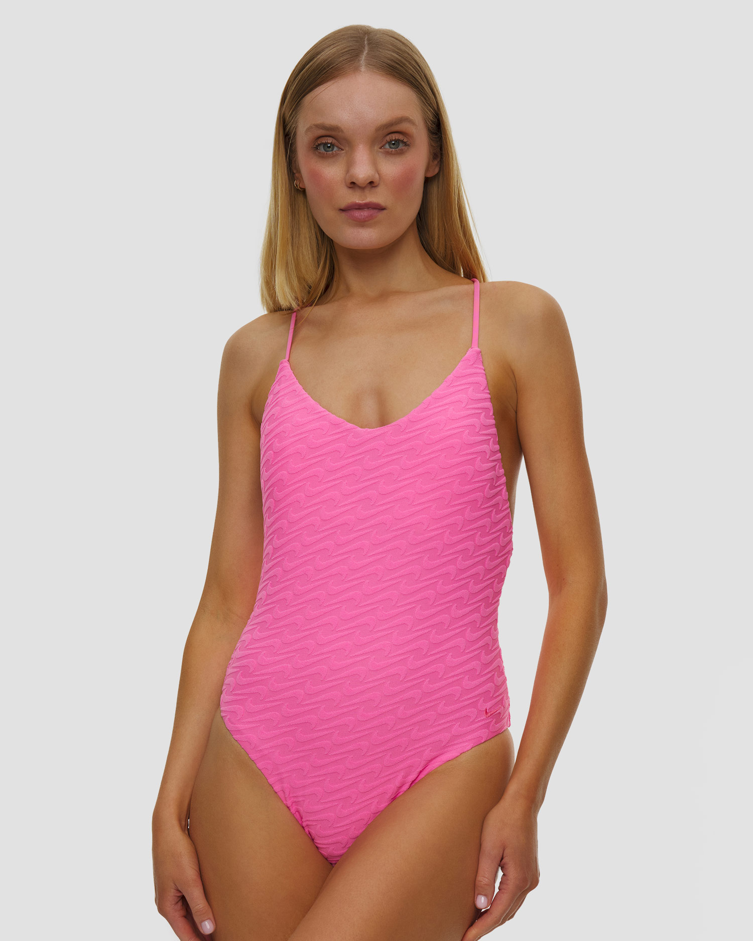 Nike Swim Swoosh Link Terry Y-Back One Piece Badeanzug