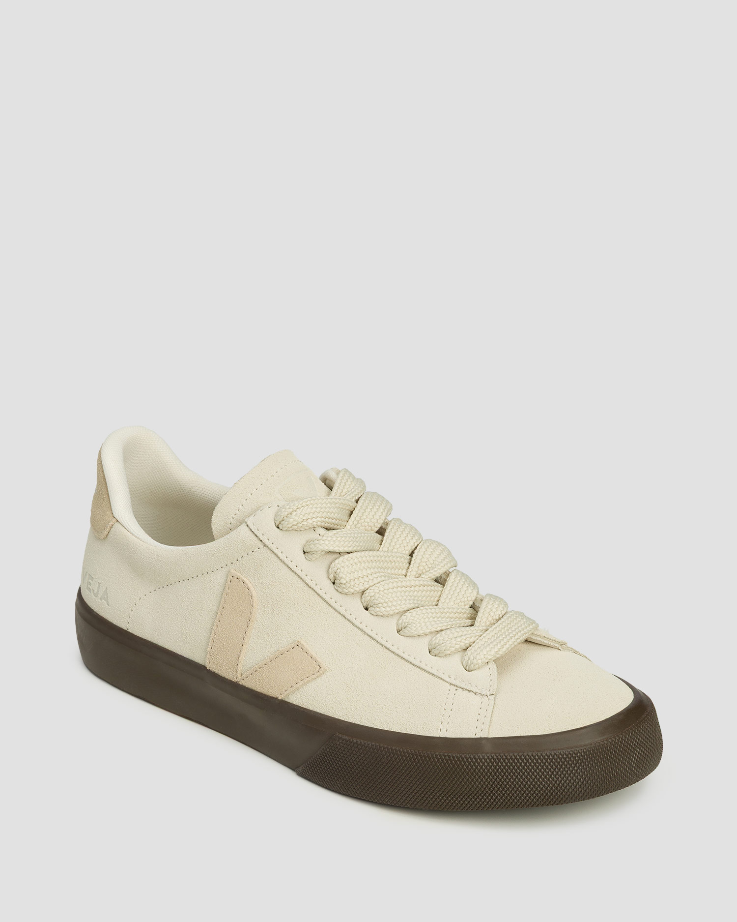 Chaussures beiges pour femmes Veja Campo Bold Suede