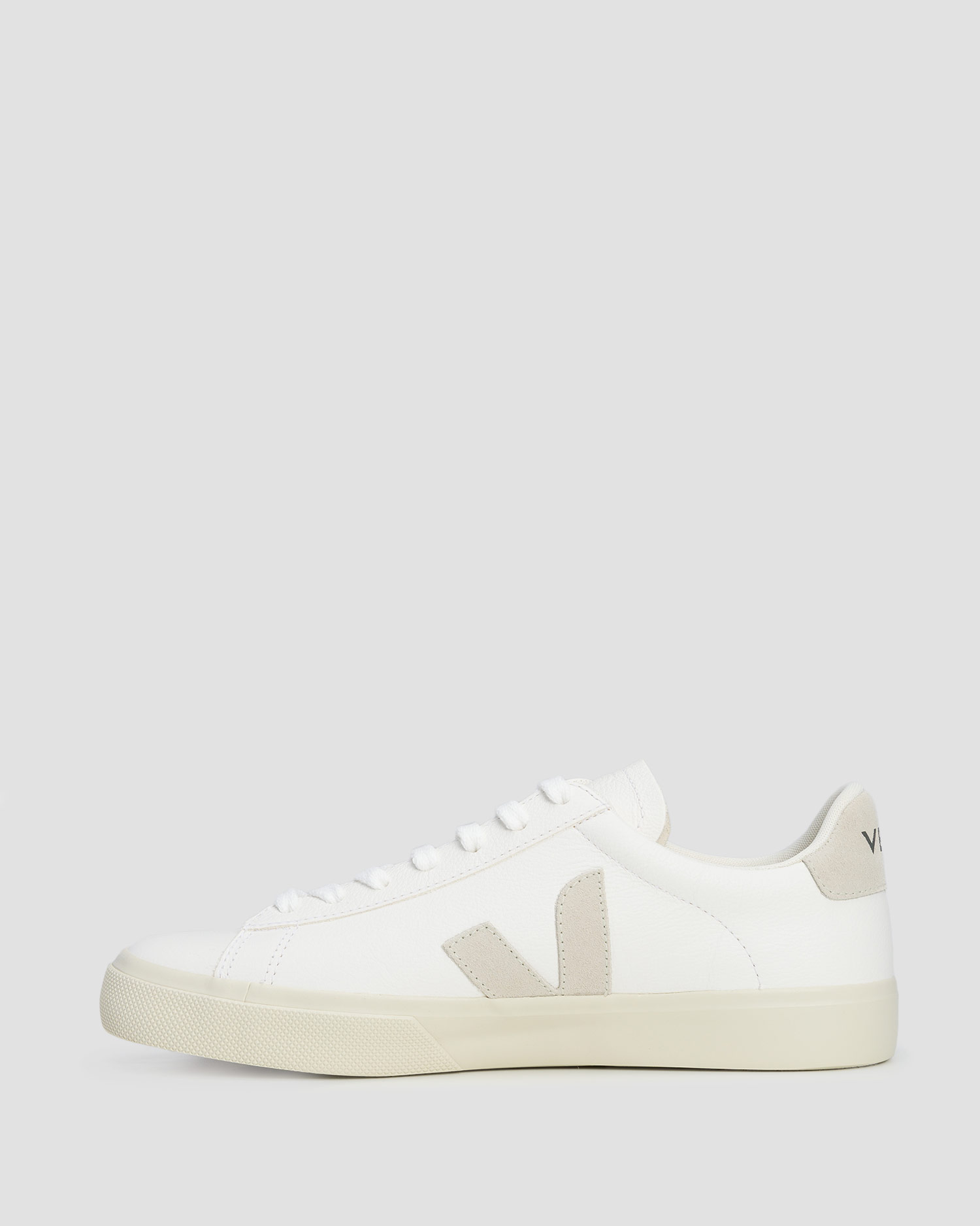 Pantofi din piele Veja Campo alb