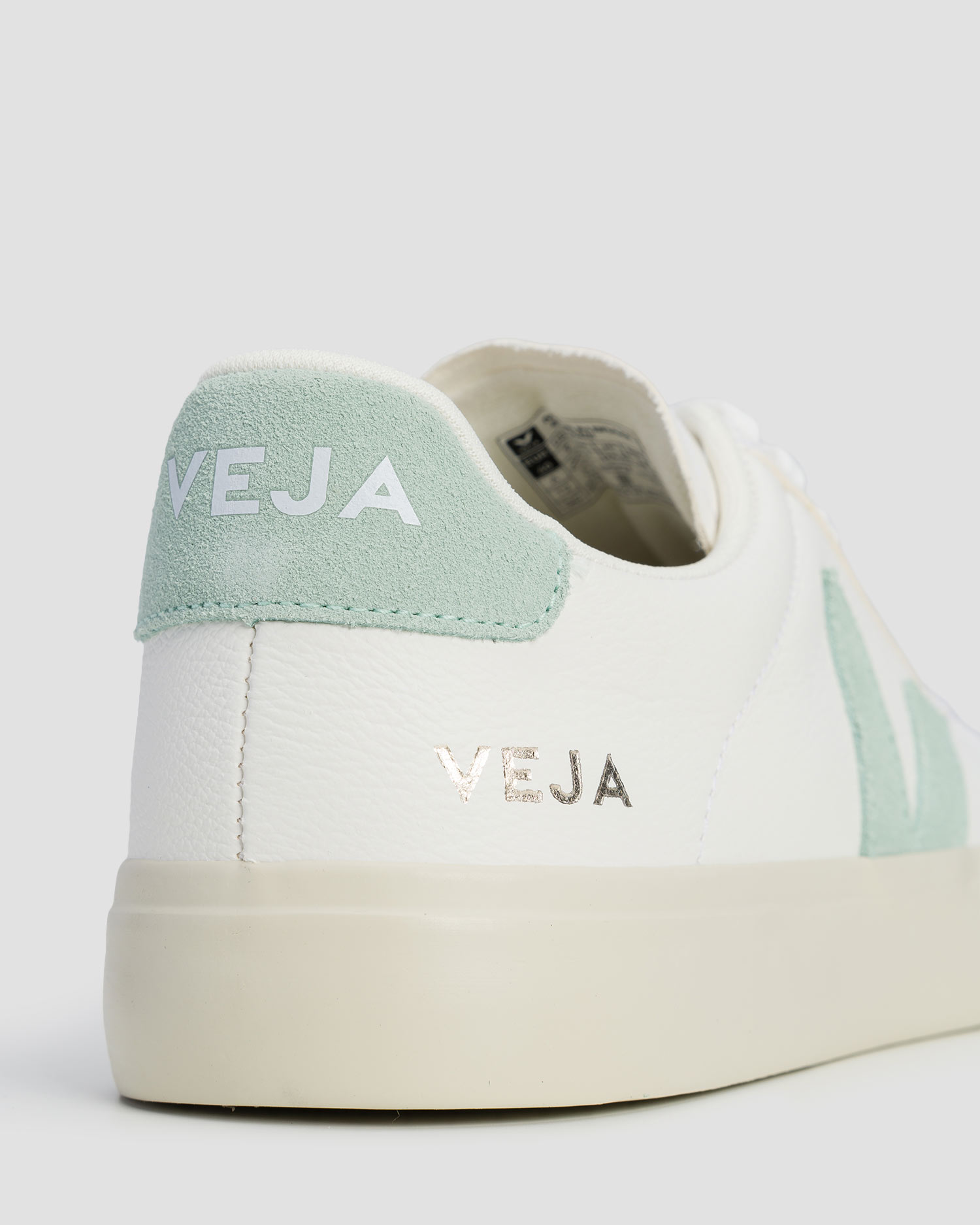 Pantofi de piele pentru femei Veja Campo alb