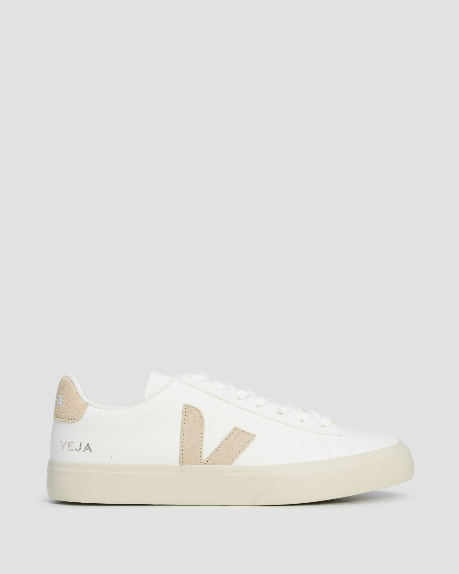 Pantofi din piele pentru femei Veja Campo alb