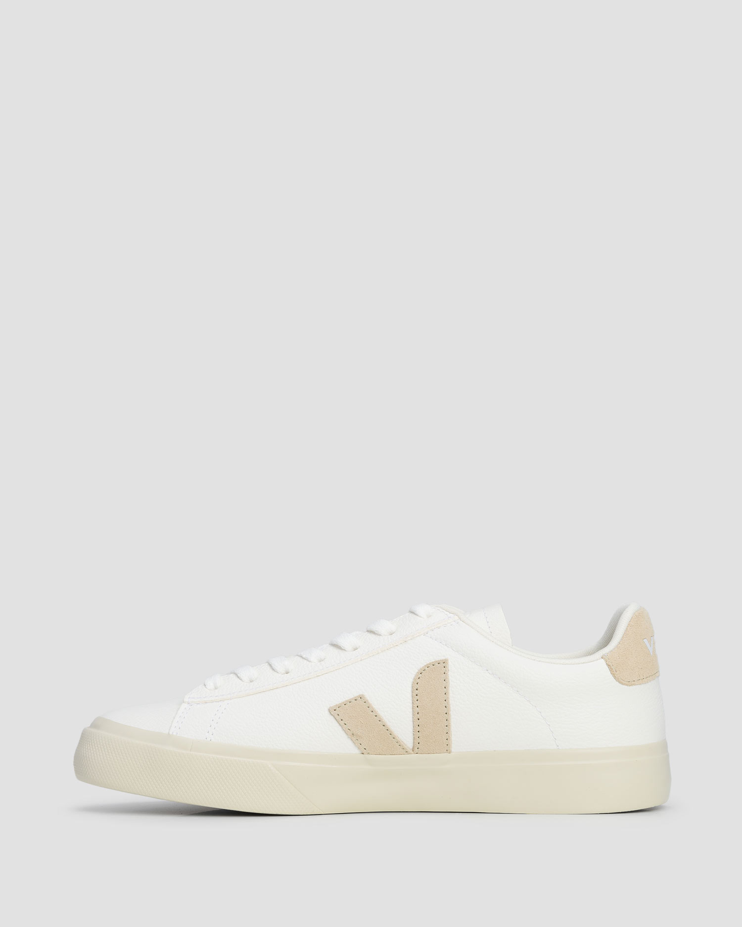 Pantofi din piele pentru femei Veja Campo alb