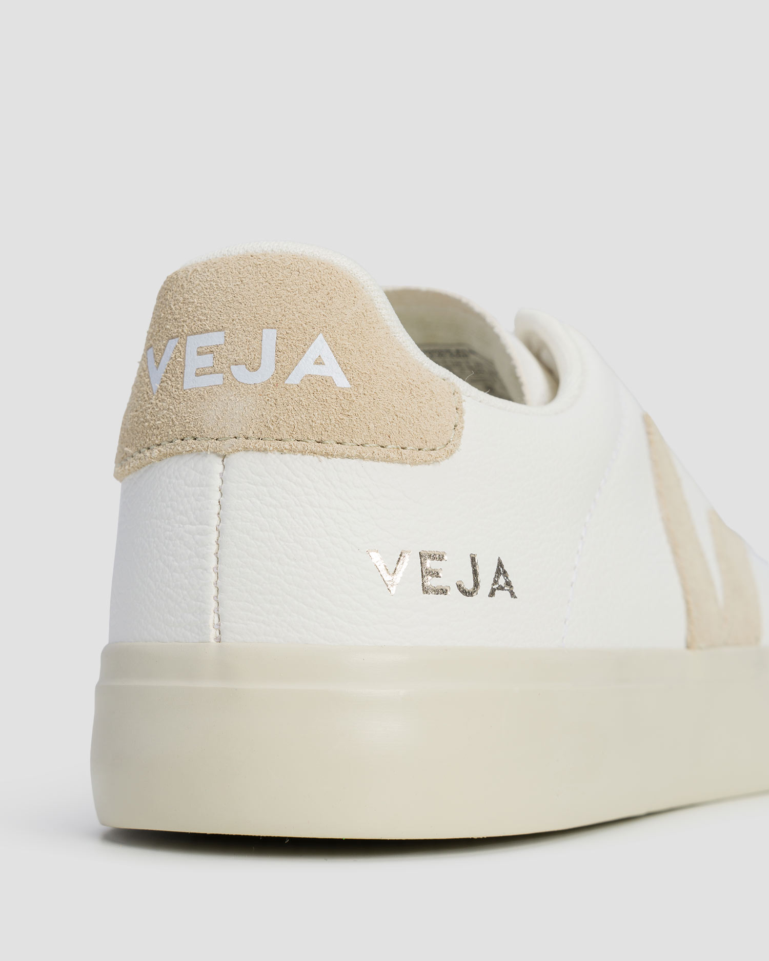 Pantofi din piele pentru femei Veja Campo alb