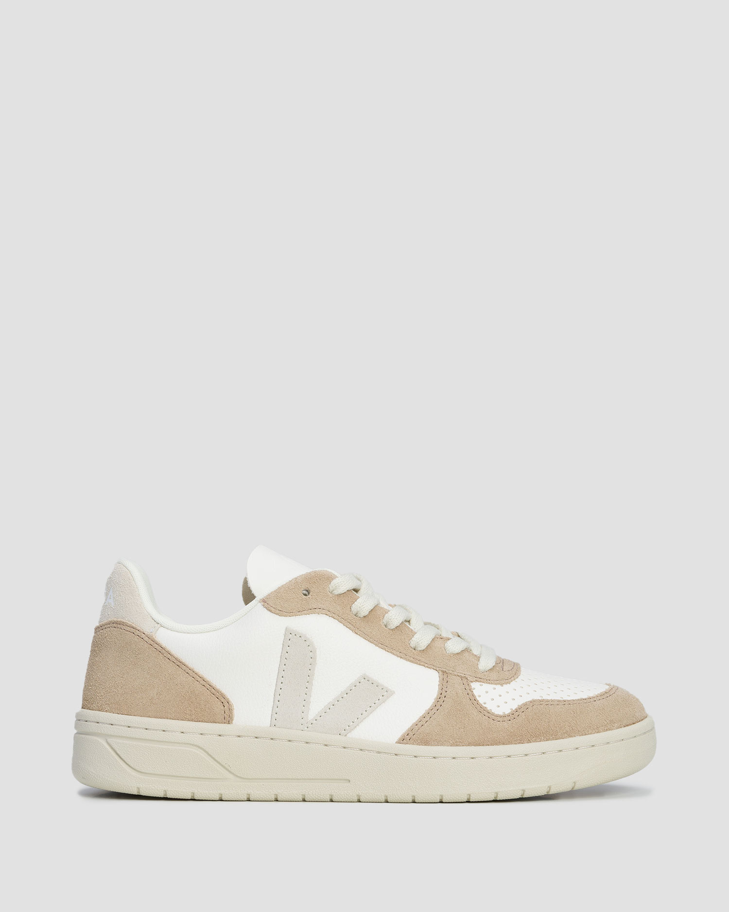 Buty skórzane damskie Veja V-10 białe