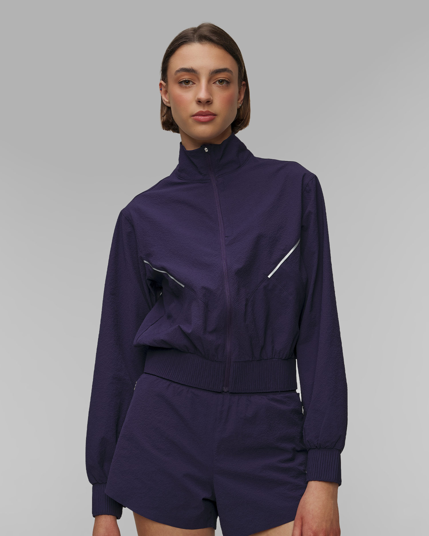 Giacca da allenamento da donna Casall Luna Textured Jacket viola