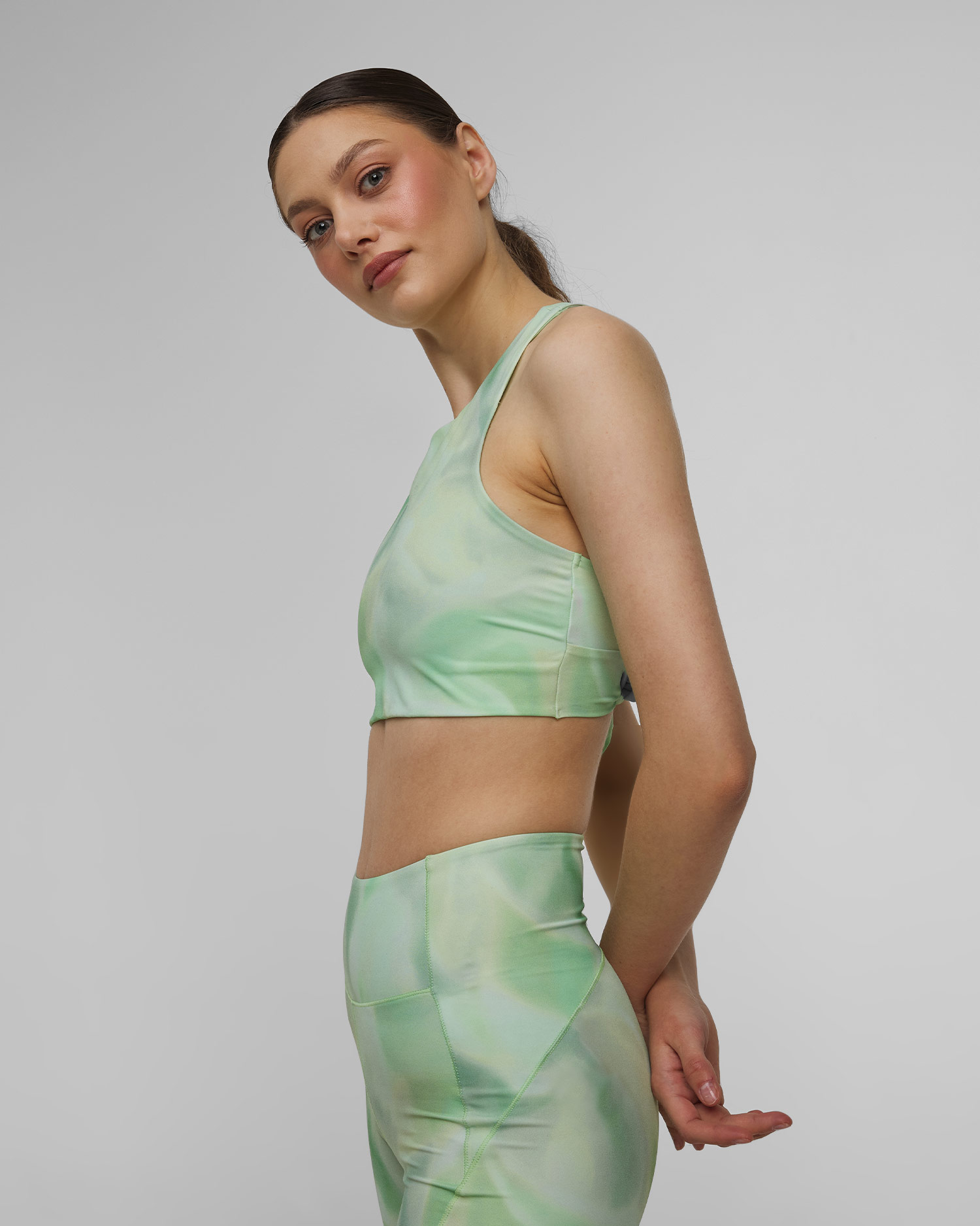 Dámske športový Top Casall Tie Back Sports Top zelený