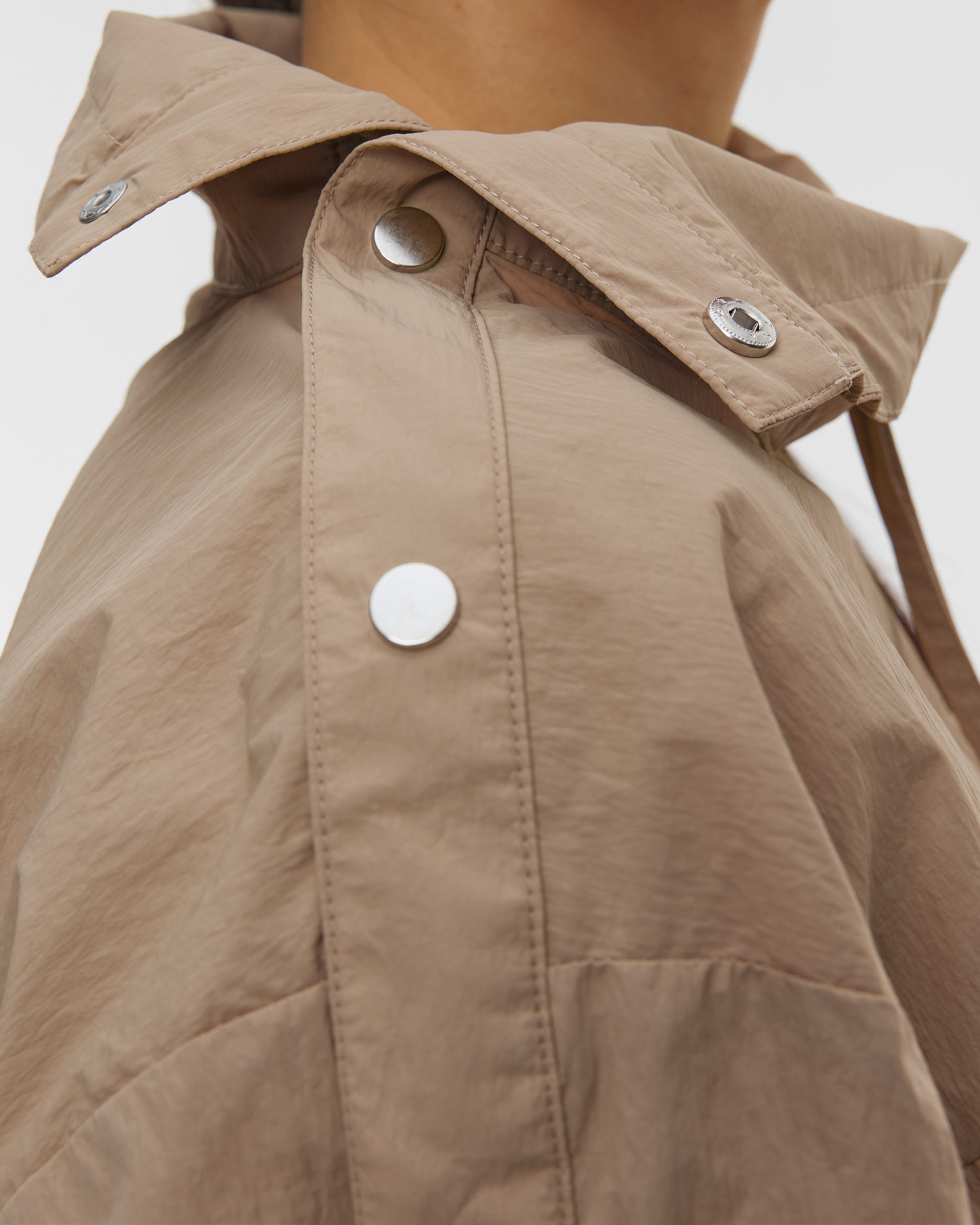 Casall Active Short Sleeve Track Jacket Damenjacke in Beige