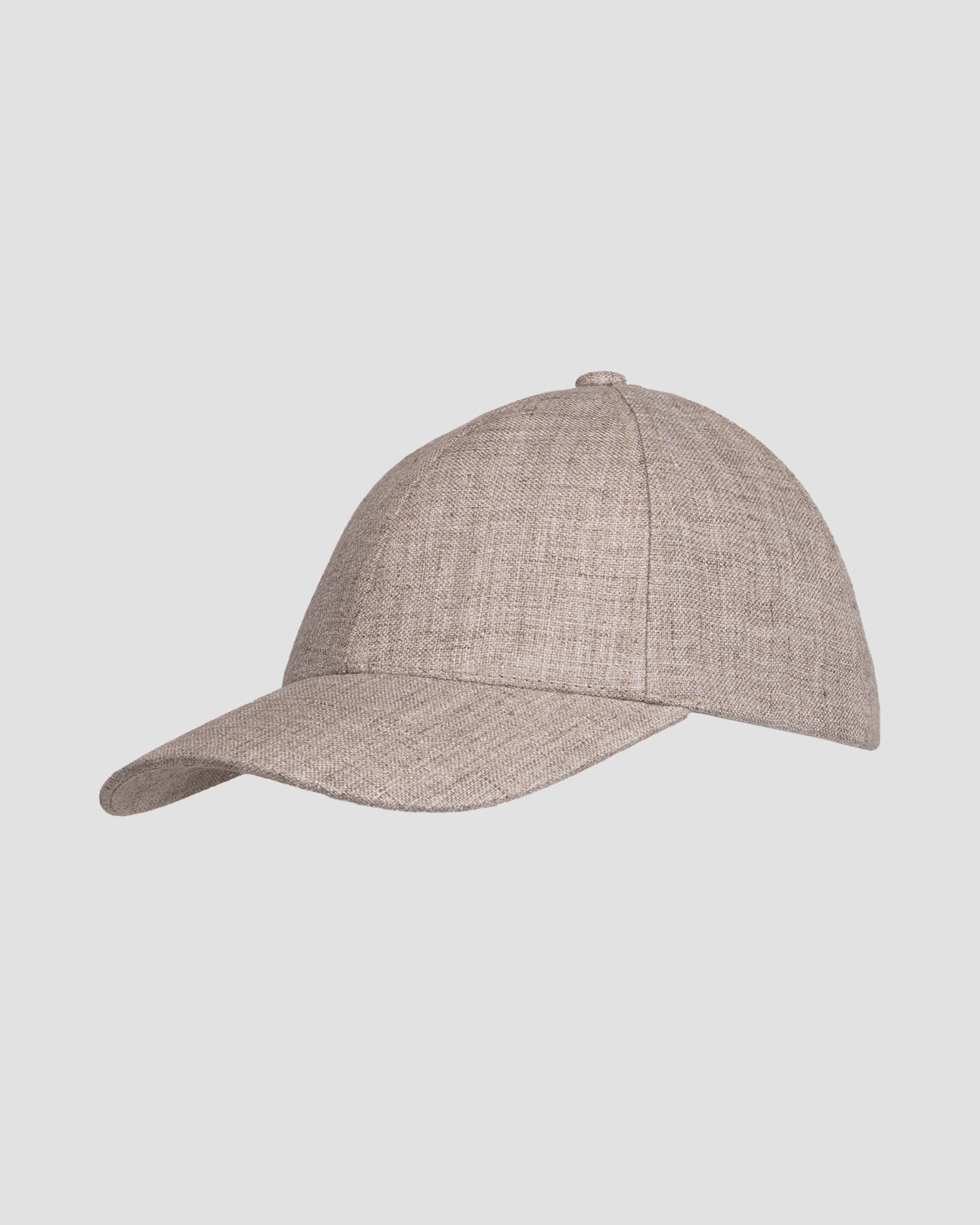 Czapka z daszkiem lniana Varsity Linen Legacy Structured ciemnobeżowa