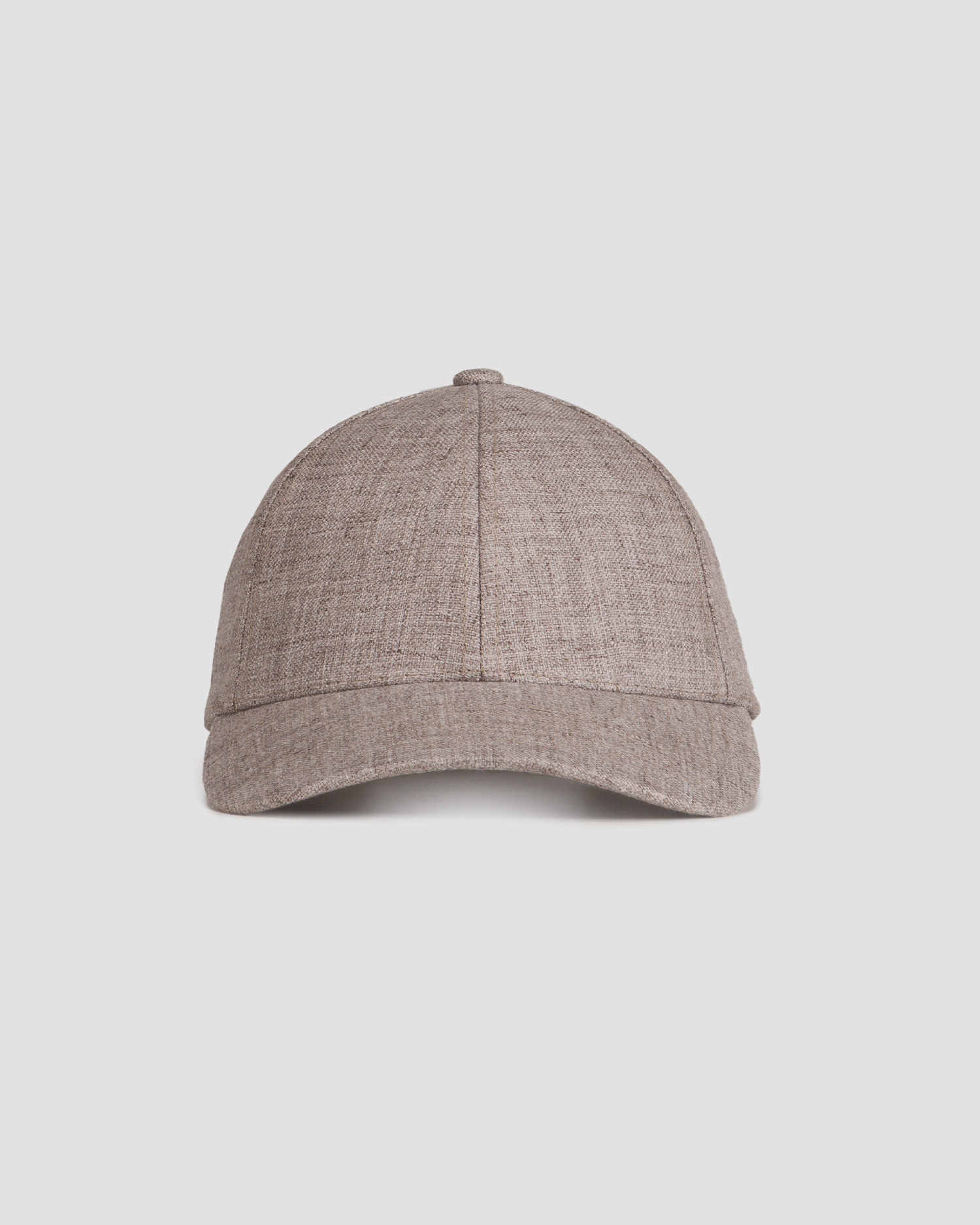 Czapka z daszkiem lniana Varsity Linen Legacy Structured ciemnobeżowa