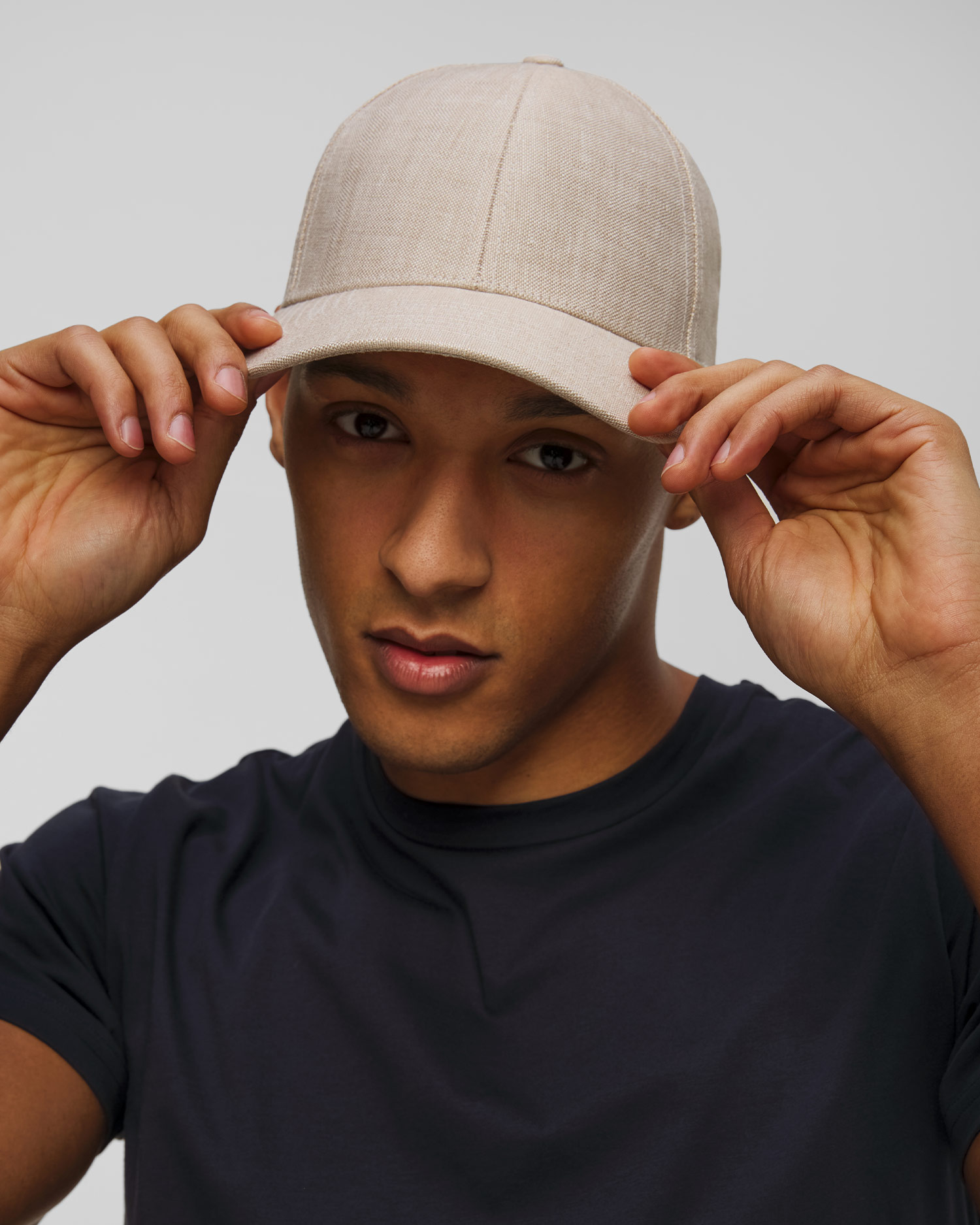 Lněná béžová kšiltovka Varsity Linen Legacy Structured