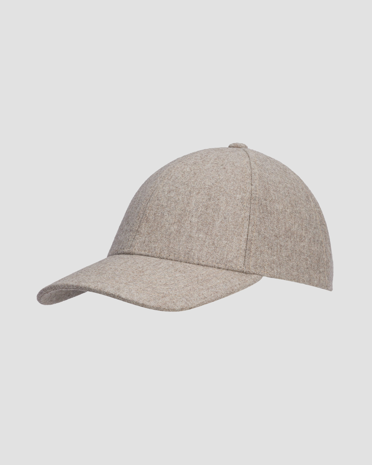 Șapcă bej cu cozoroc Varsity Virgin Wool
