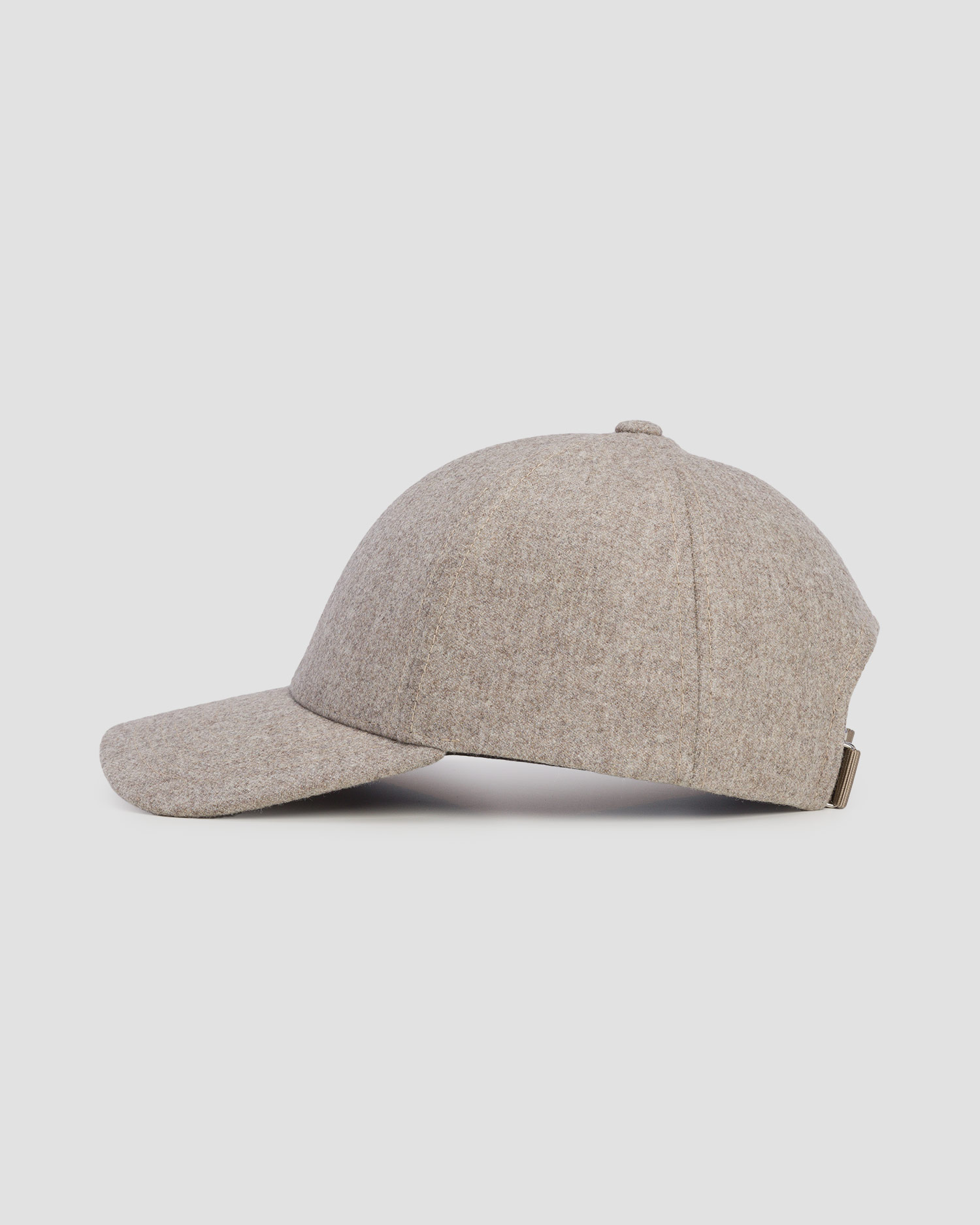 Casquette beige Varsity Virgin Wool