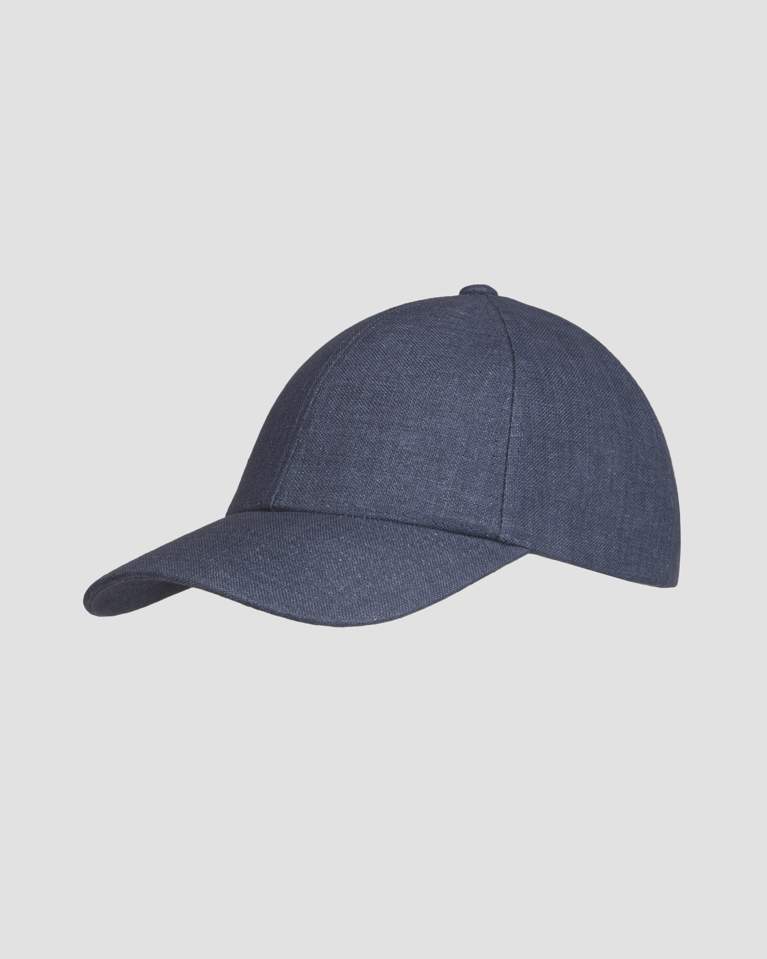 Modrá ľanová šiltovka Varsity Linen