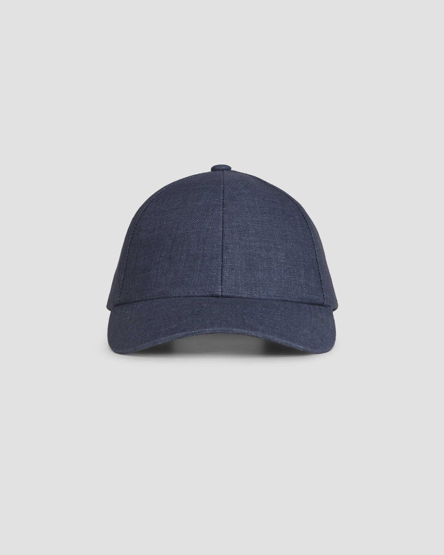 Cappellino blu di lino Varsity Linen