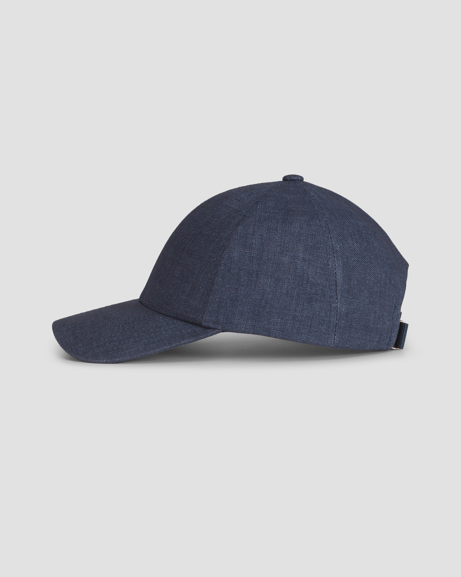 Cappellino blu di lino Varsity Linen
