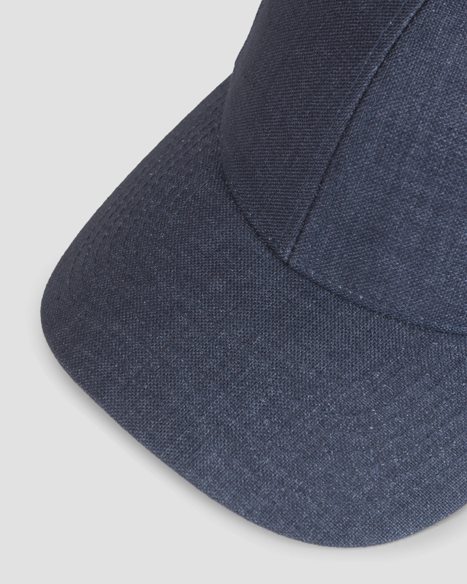 Cappellino blu di lino Varsity Linen