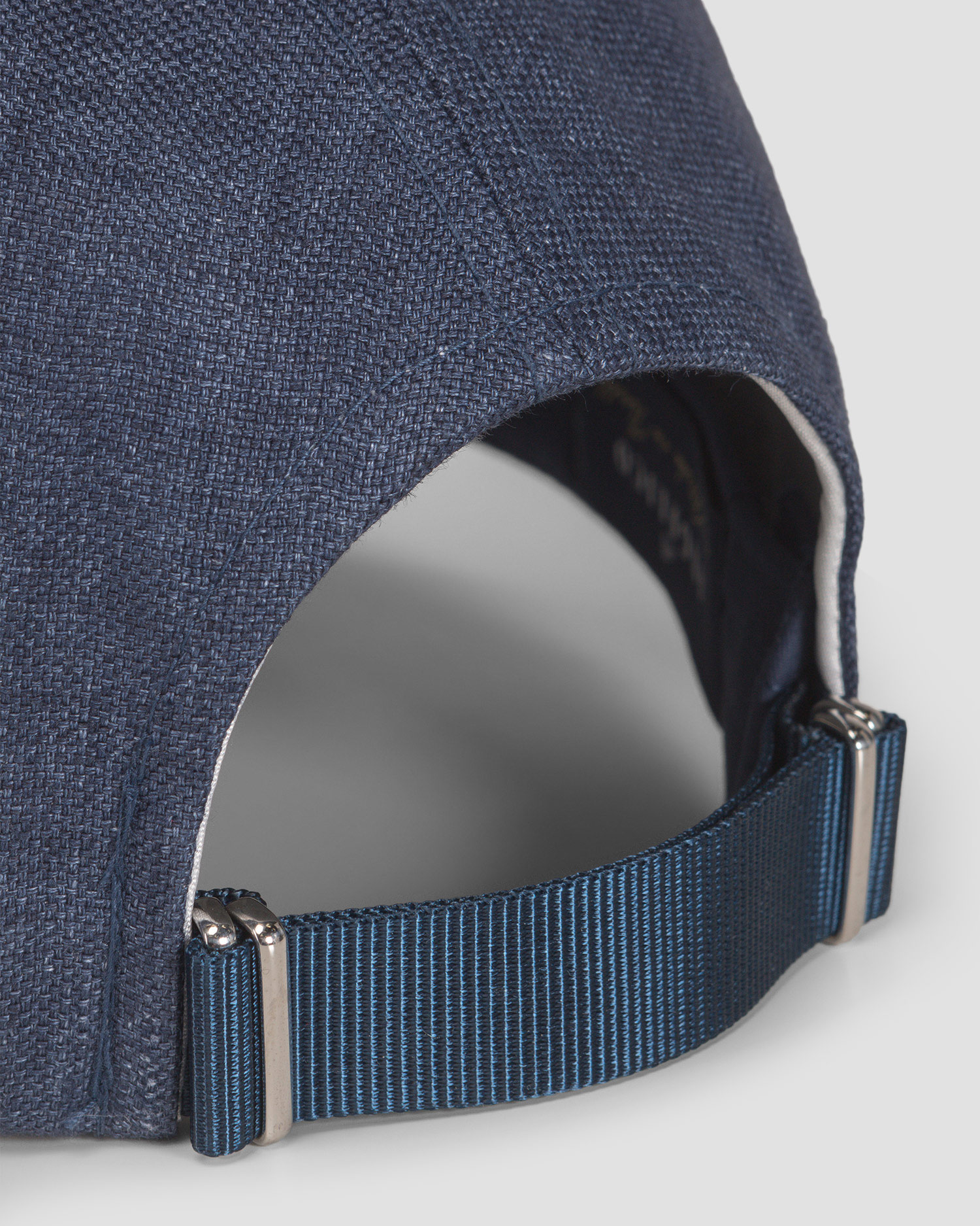 Cappellino blu di lino Varsity Linen