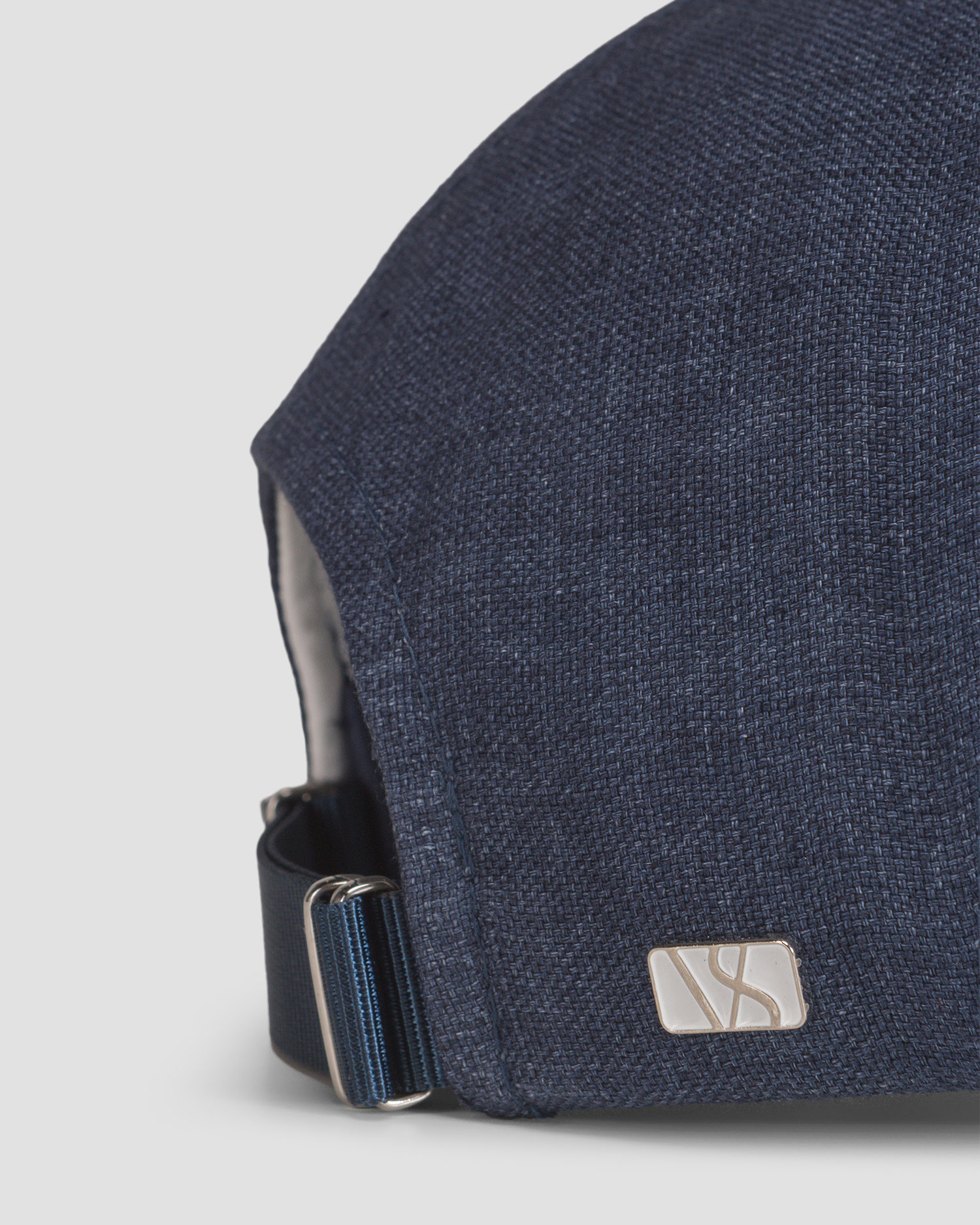 Cappellino blu di lino Varsity Linen